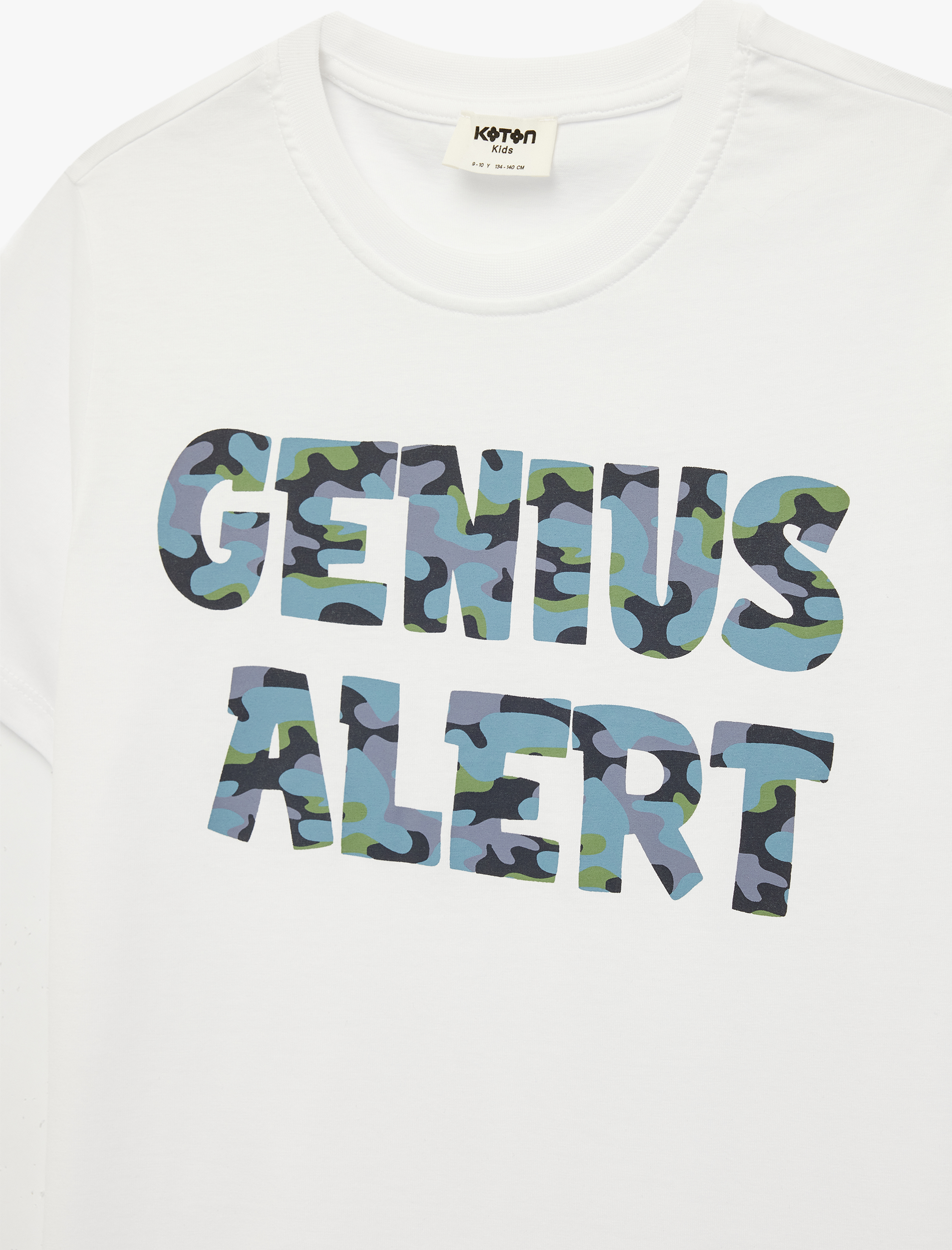  Erkek Çocuk Baskılı Kısa Kollu Bisiklet Yaka Pamuklu Tişört