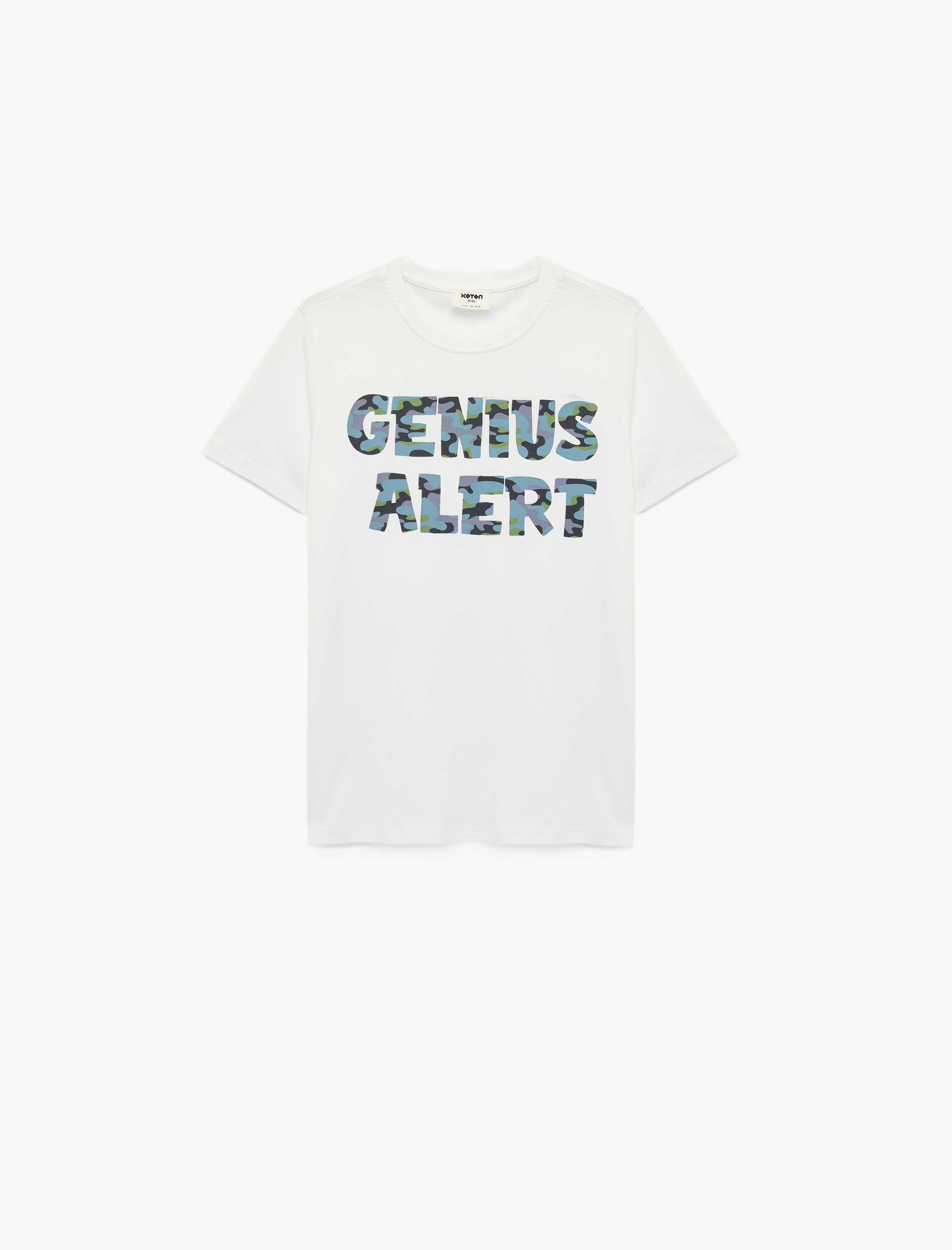  Erkek Çocuk Baskılı Kısa Kollu Bisiklet Yaka Pamuklu Tişört