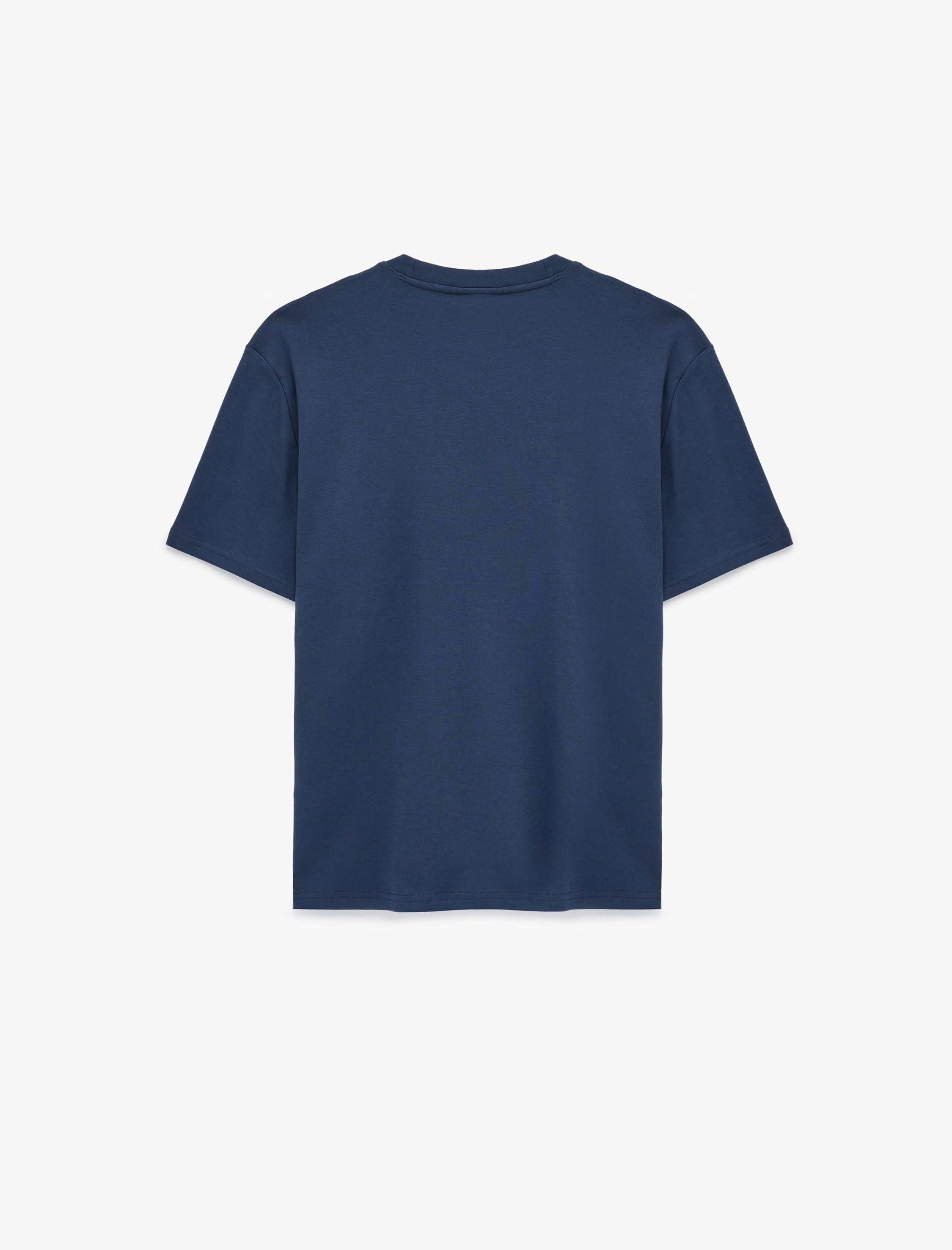   Regular Fit Kısa Kollu Bisiklet Yaka Pamuklu Baskılı Tişört