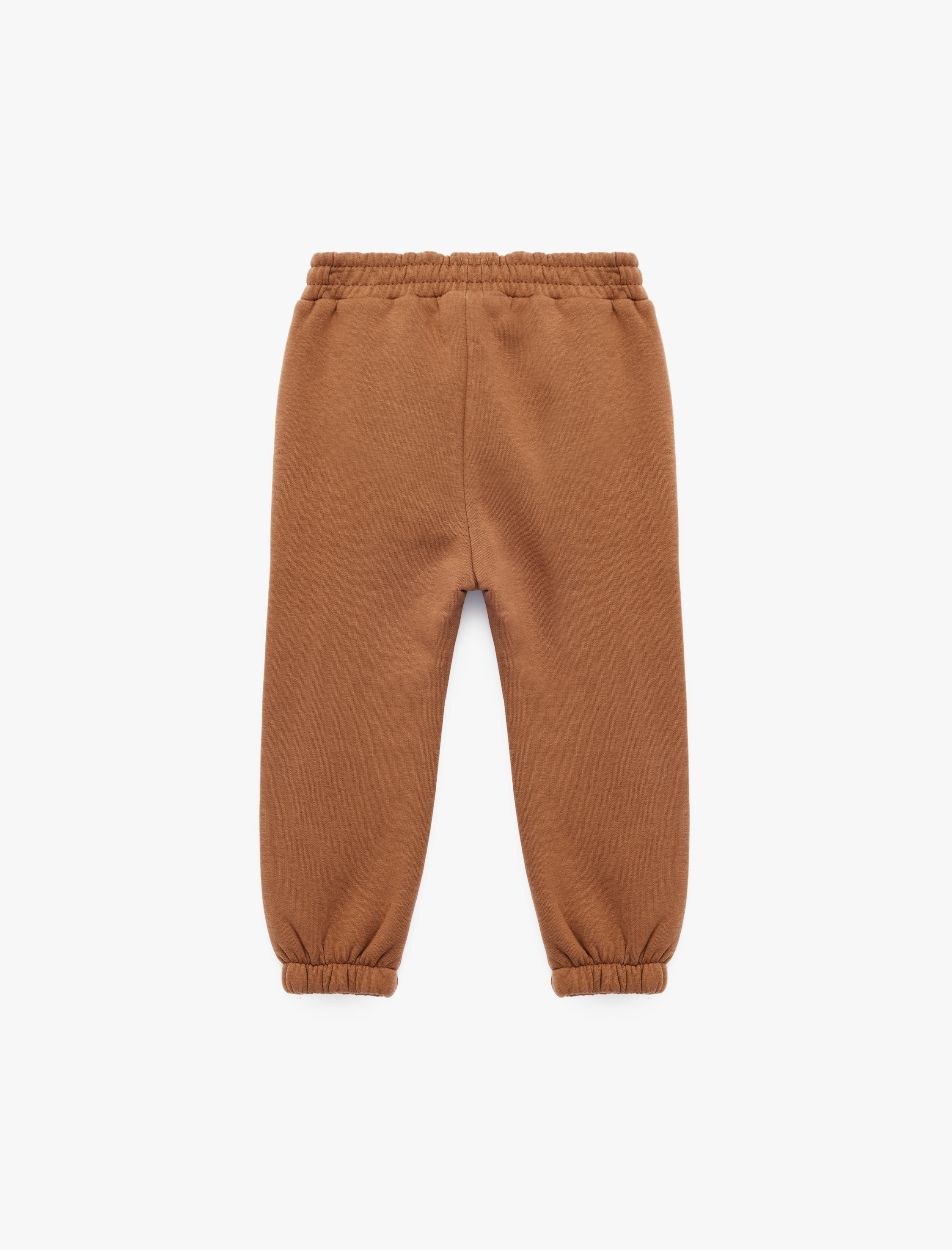  Erkek Bebek Beli Bağcıklı Cep Detaylı Pamuklu Jogger Eşofman Altı