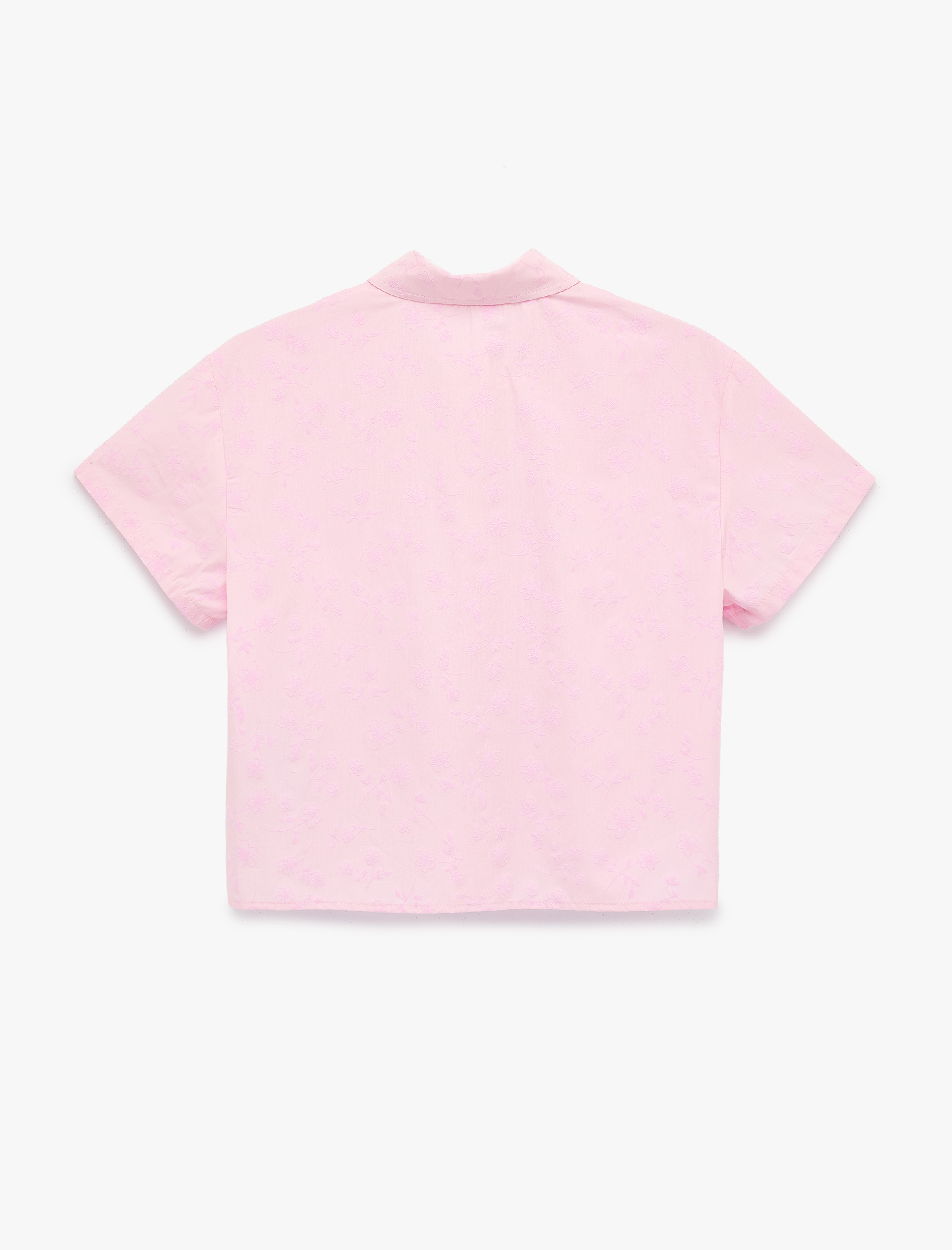   Regular Fit Klasik Yaka Düğmeli Pamuklu Kısa Kollu Gömlek