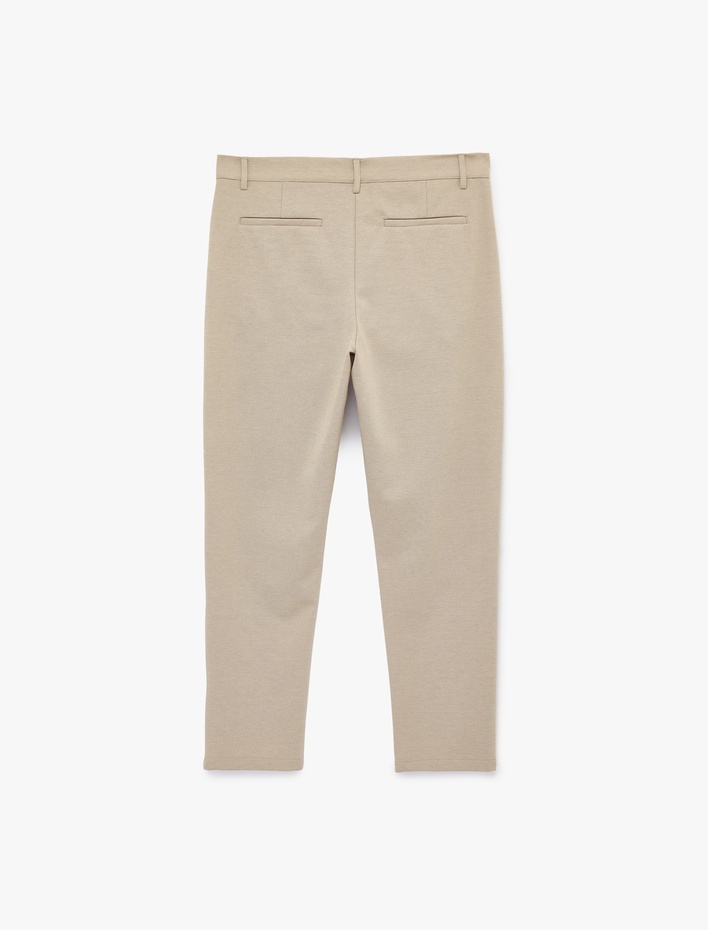  Slim Fit Normal Bel Cepli Kumaş Pantolon