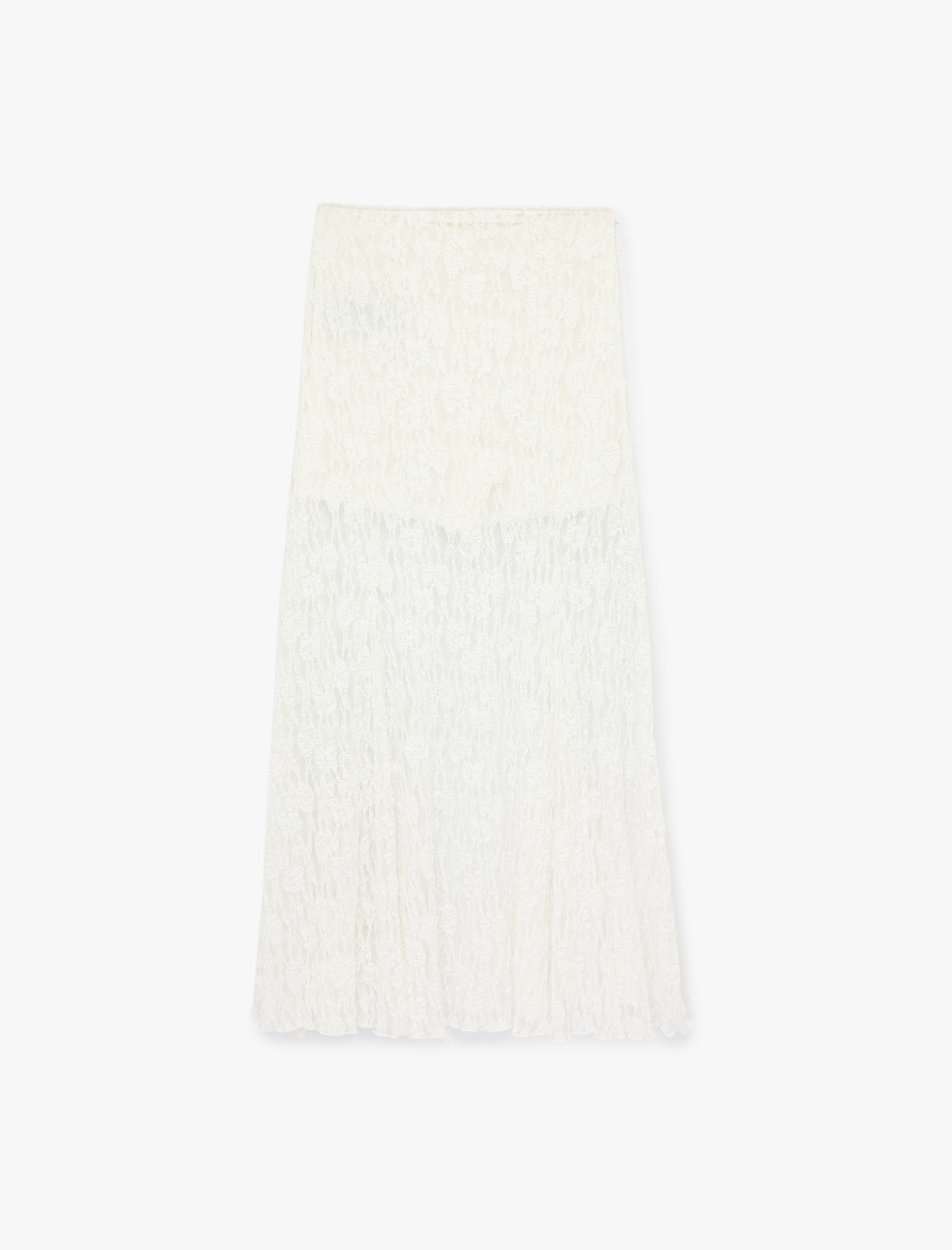   Slim Fit Midi Dantel Etek