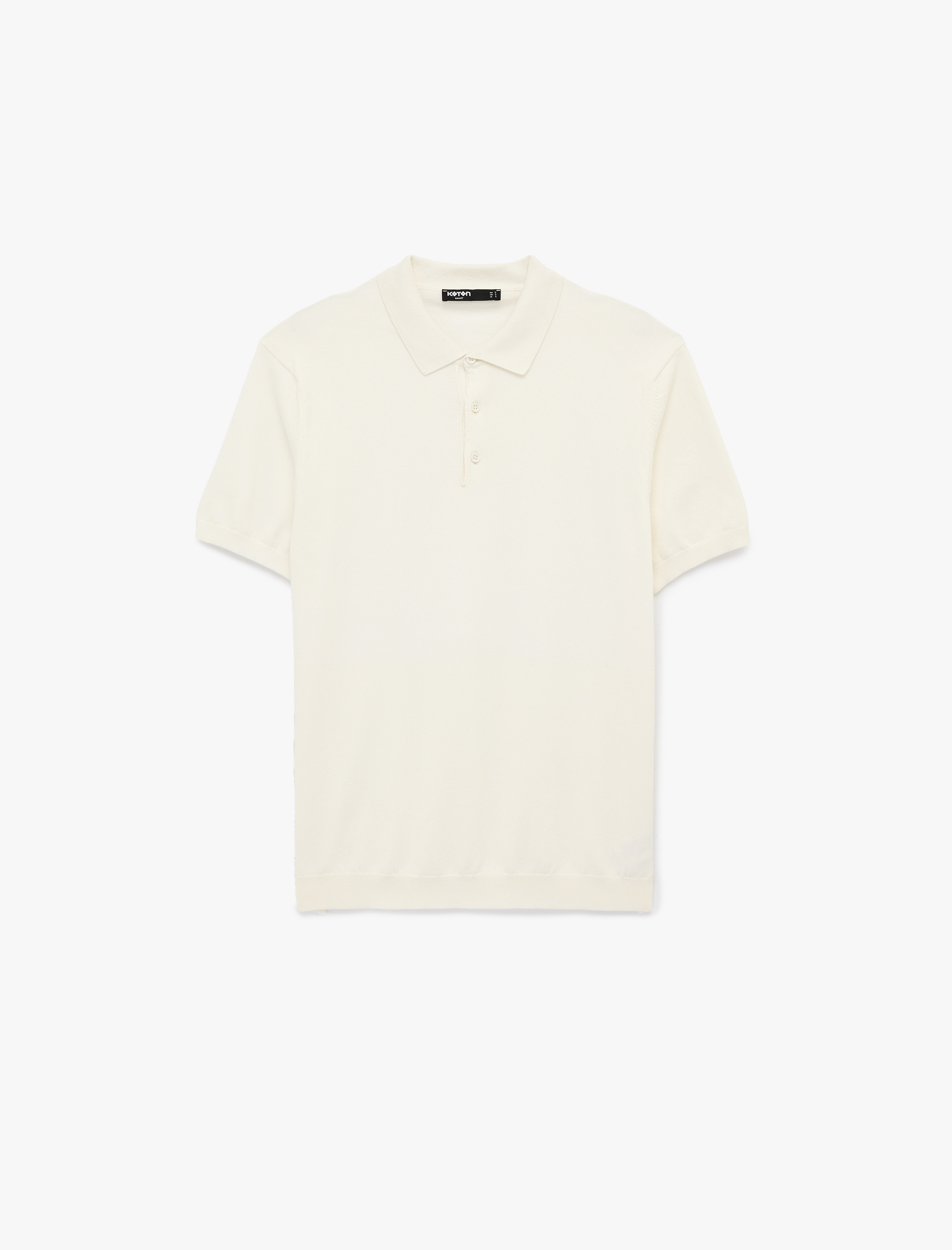   Regular Fit Kol Detaylı Düğmeli Polo Yaka Kısa Kollu Triko Tişört