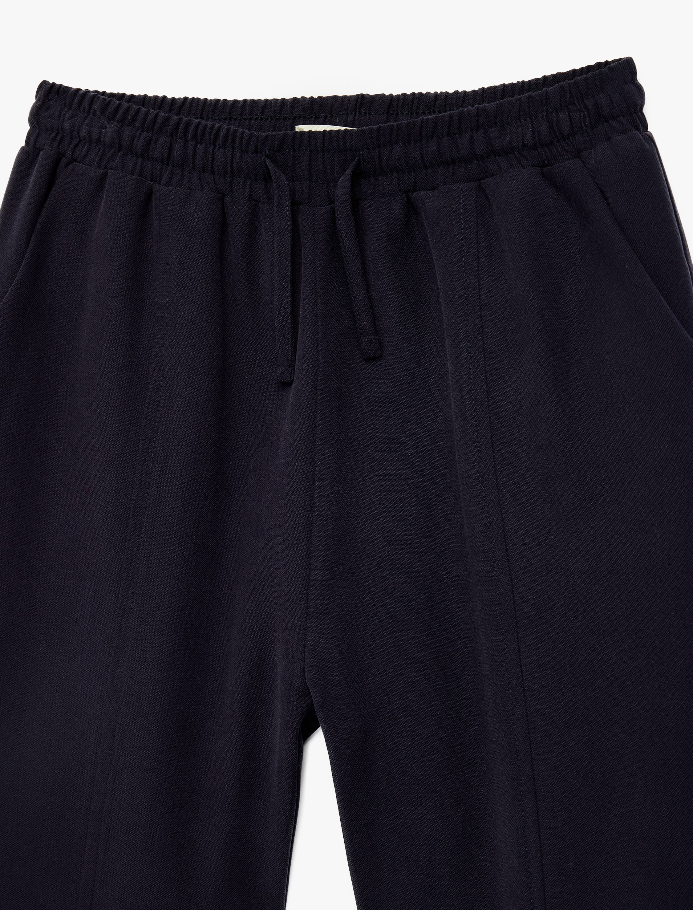  Kız Çocuk Viskon Karışımlı Beli Lastikli Havuç Kesim Pantolon