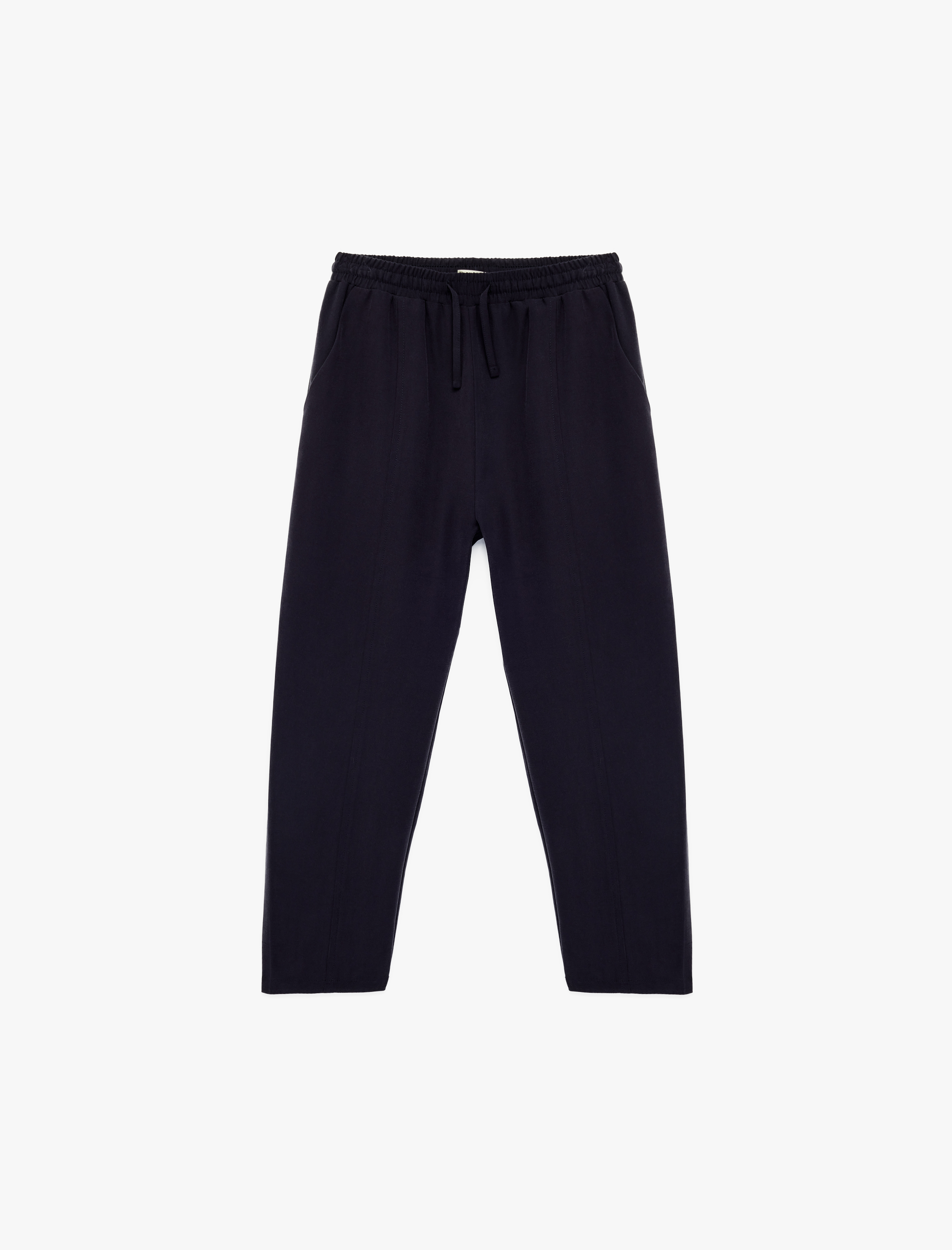  Kız Çocuk Viskon Karışımlı Beli Lastikli Havuç Kesim Pantolon