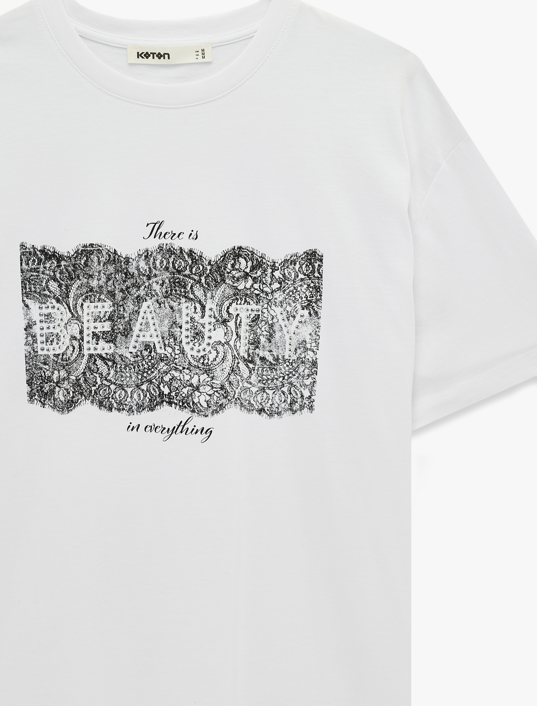   Regular Fit Kısa Kollu Bisiklet Yaka Pamuklu Baskılı Tişört