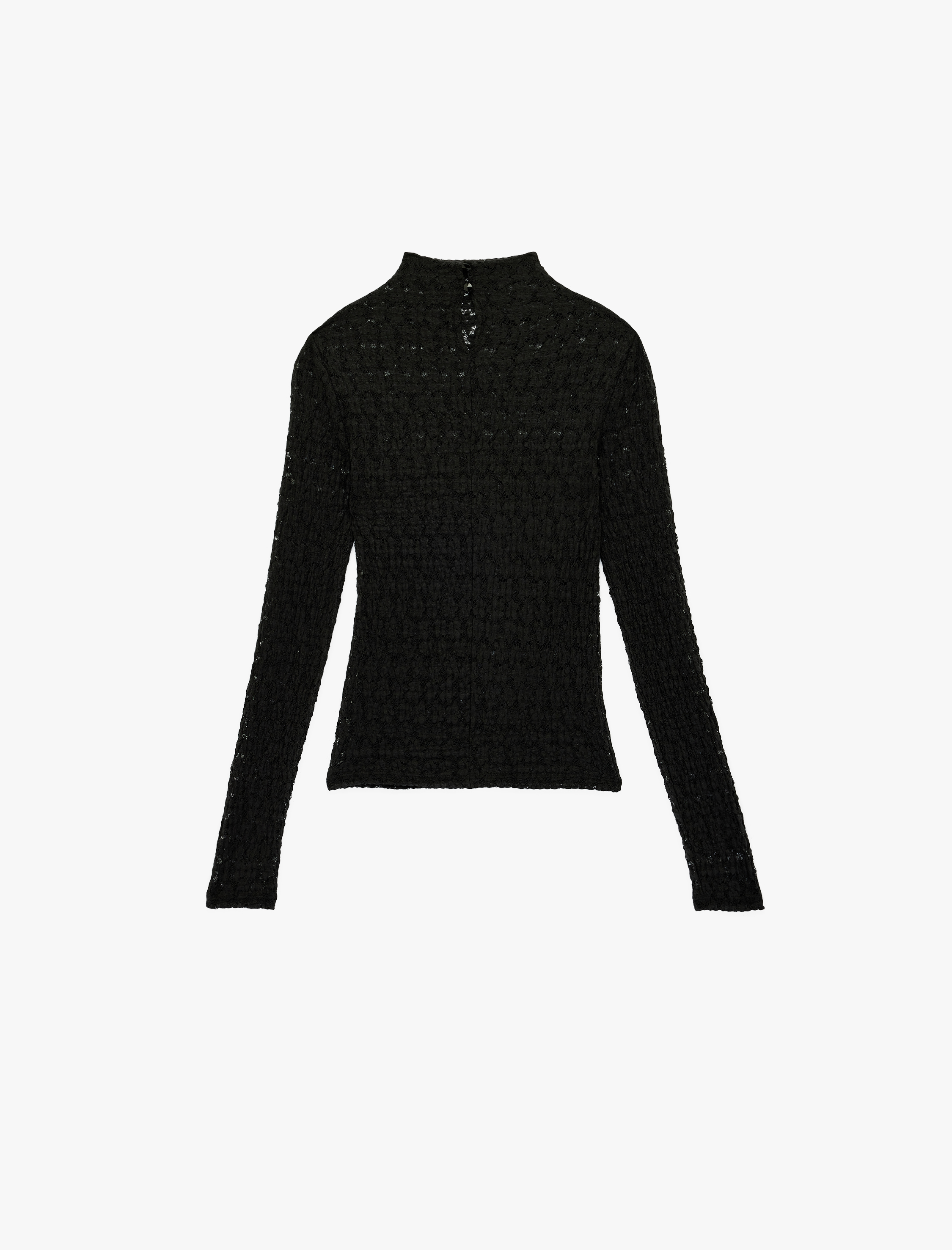   Uzun Kollu Dik Yaka Regular Fit Bluz