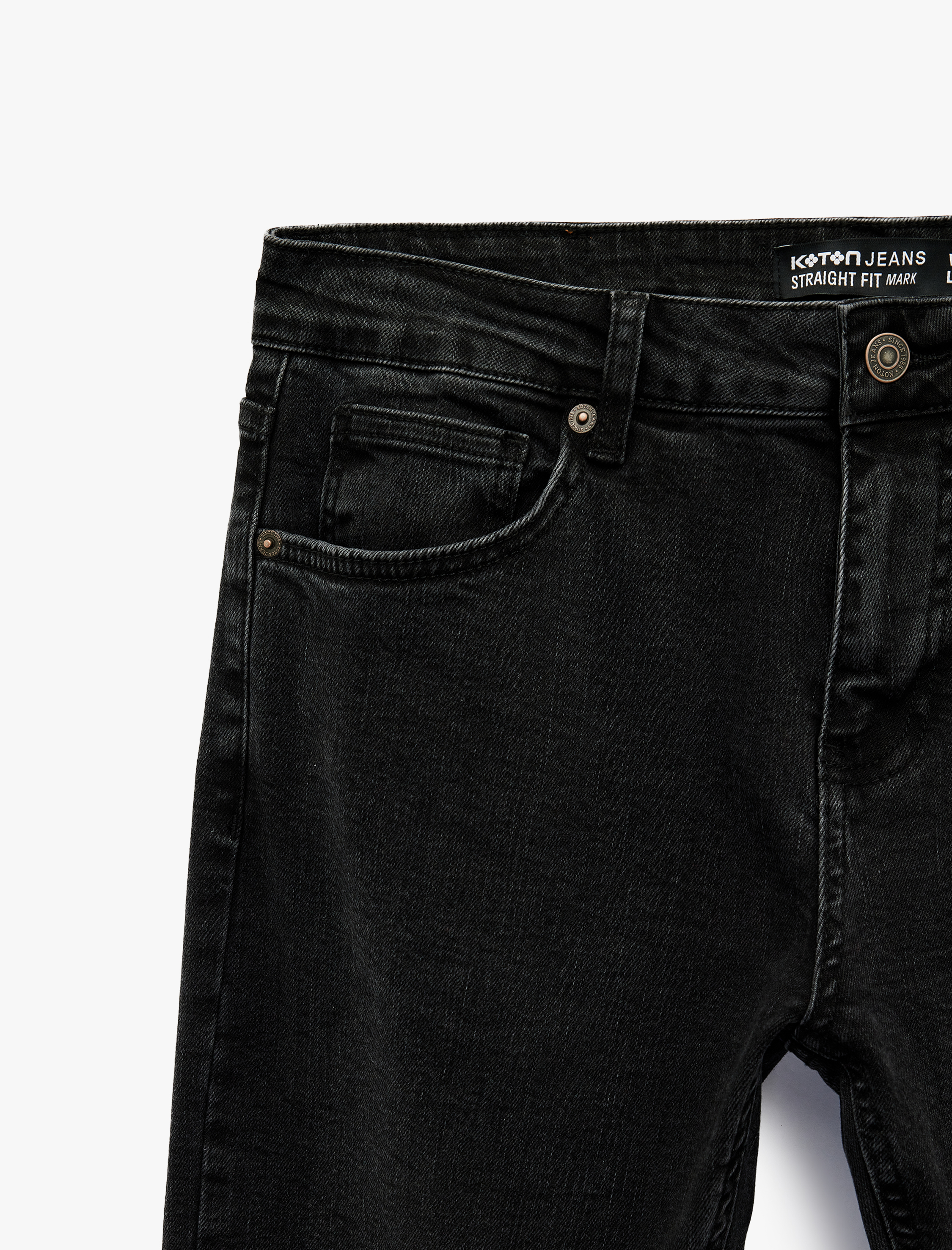   Pamuklu Normal Bel Straight Fit Jean Pantolon - Mark Jean