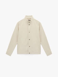 Regular Fit Uzun Kollu Düğmeli Dik Yaka Ceket