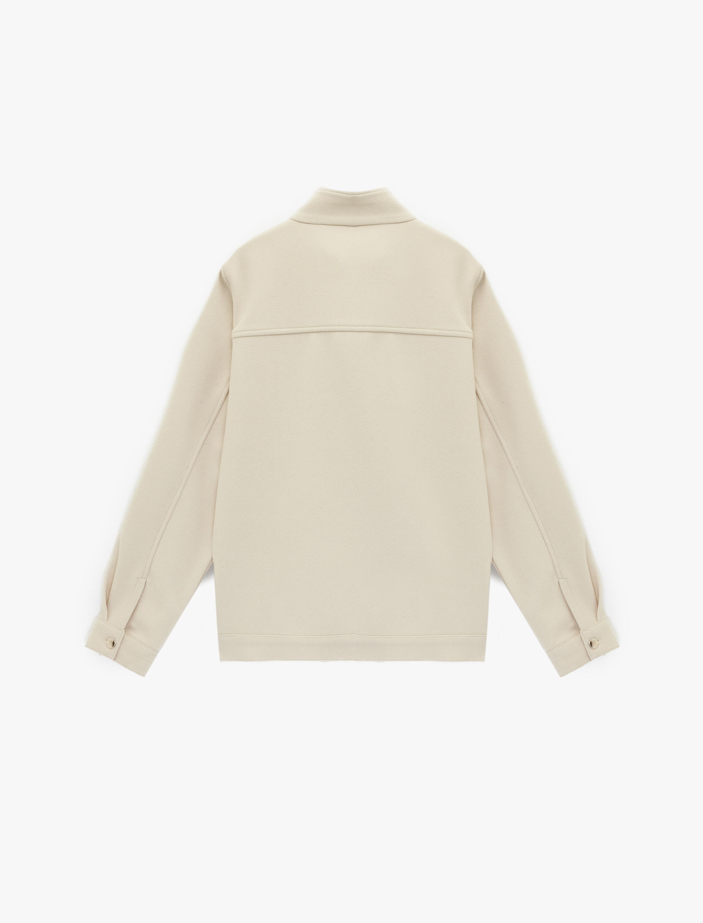   Regular Fit Uzun Kollu Düğmeli Dik Yaka Ceket