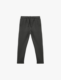 Beli Bağlamalı Cepli Basic Eşofman Altı