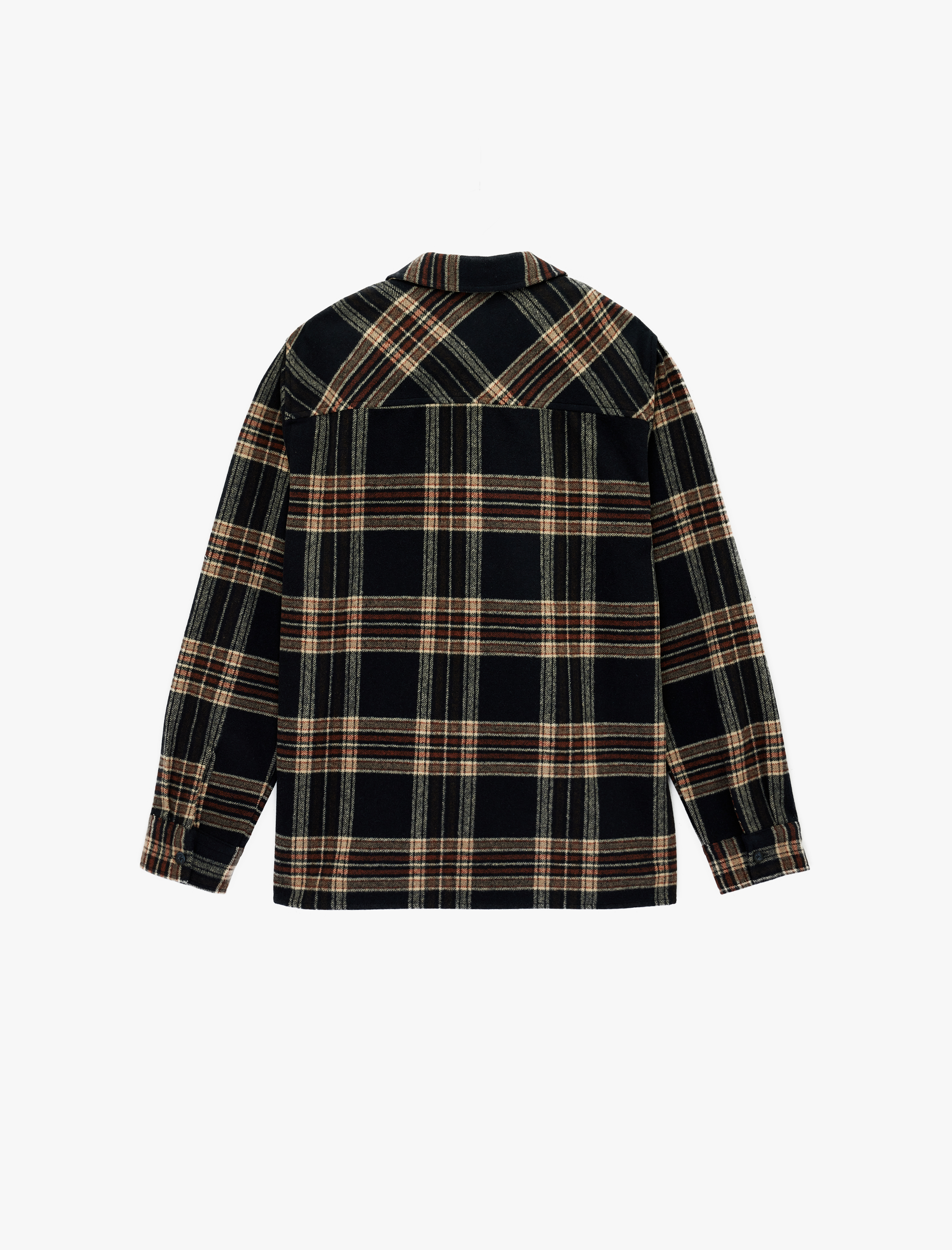   Regular Fit Uzun Kollu Klasik Yaka Oduncu Gömleği