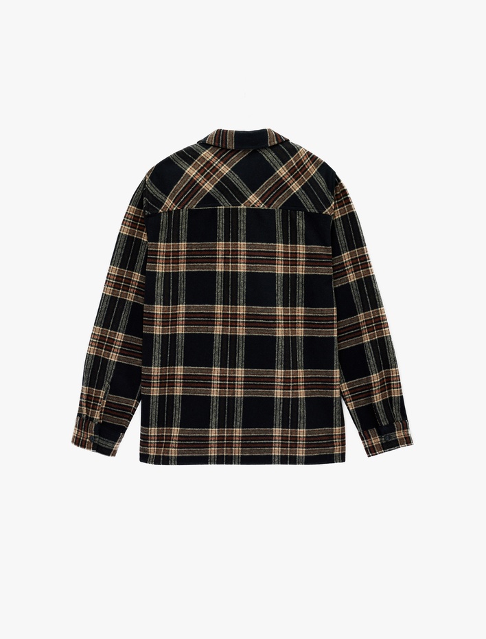  Regular Fit Uzun Kollu Klasik Yaka Oduncu Gömleği