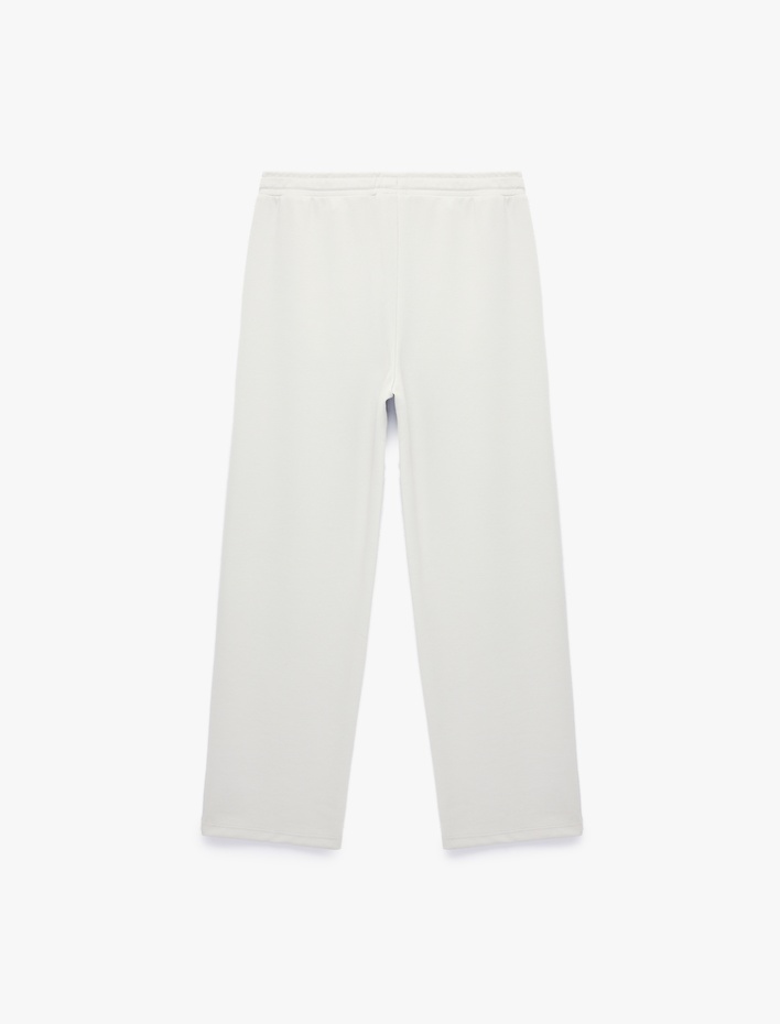 Erkek Çocuk Beli Bağcıklı Viskon Karışımlı Nervürlü Basic Eşofman Altı