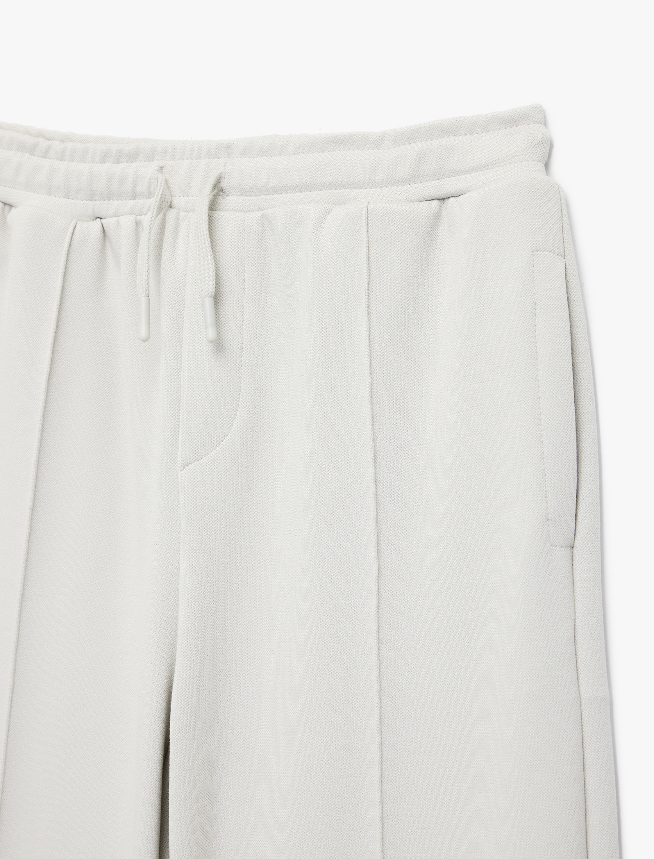  Erkek Çocuk Beli Bağcıklı Viskon Karışımlı Nervürlü Basic Eşofman Altı