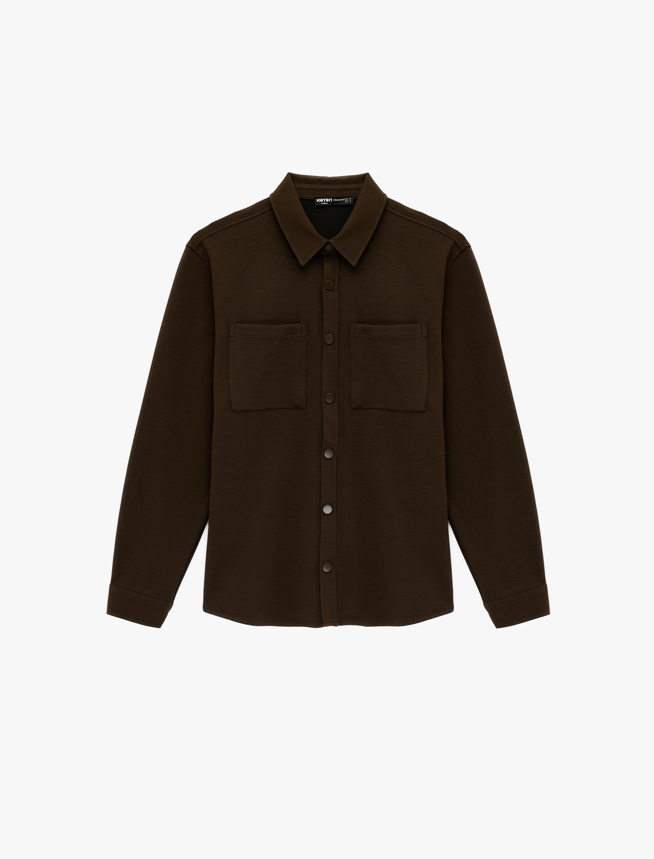   Regular Fit Cepli Çıtçıt Düğme Detaylı Klasik Yaka Uzun Kollu Gömlek Ceket