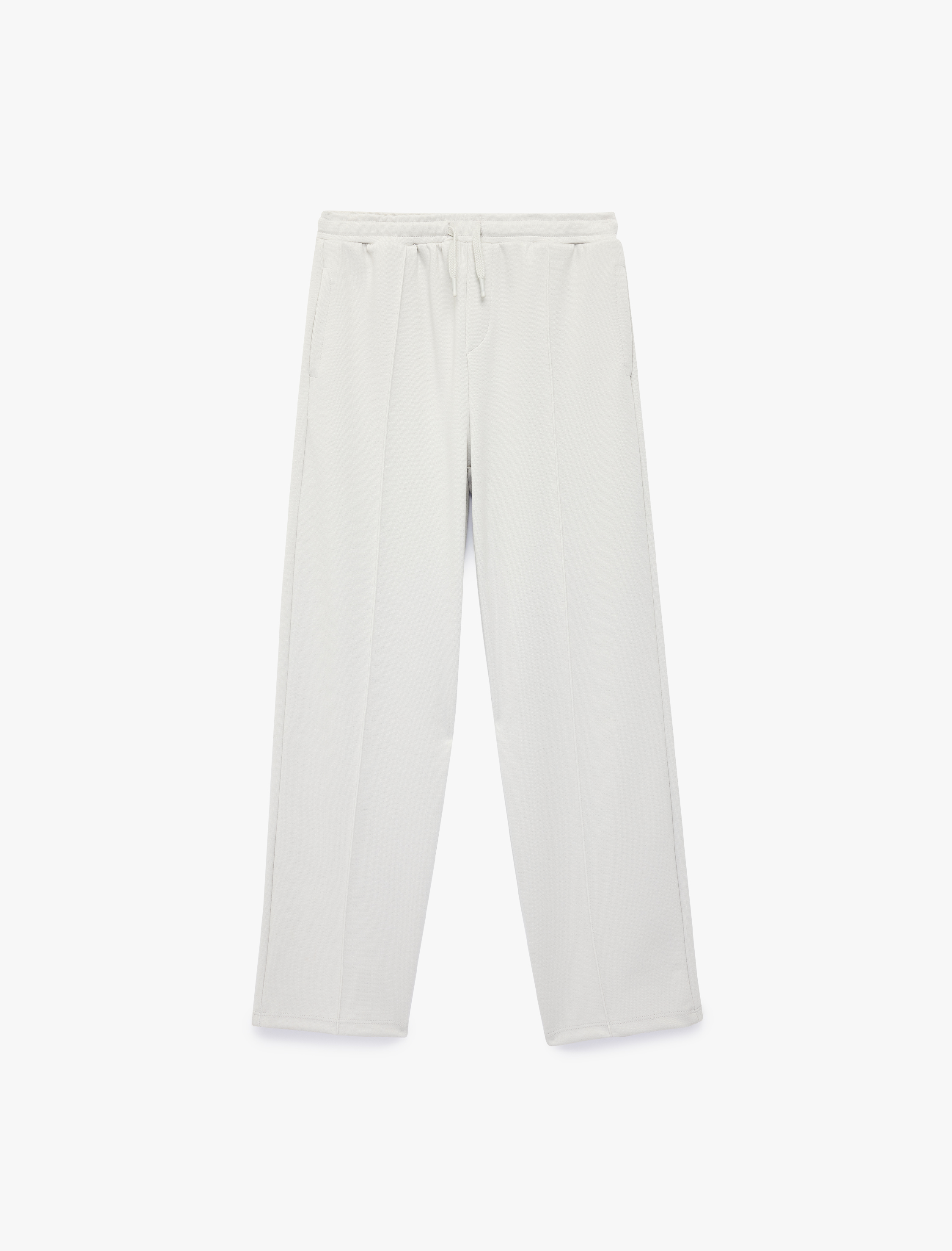  Erkek Çocuk Beli Bağcıklı Viskon Karışımlı Nervürlü Basic Eşofman Altı