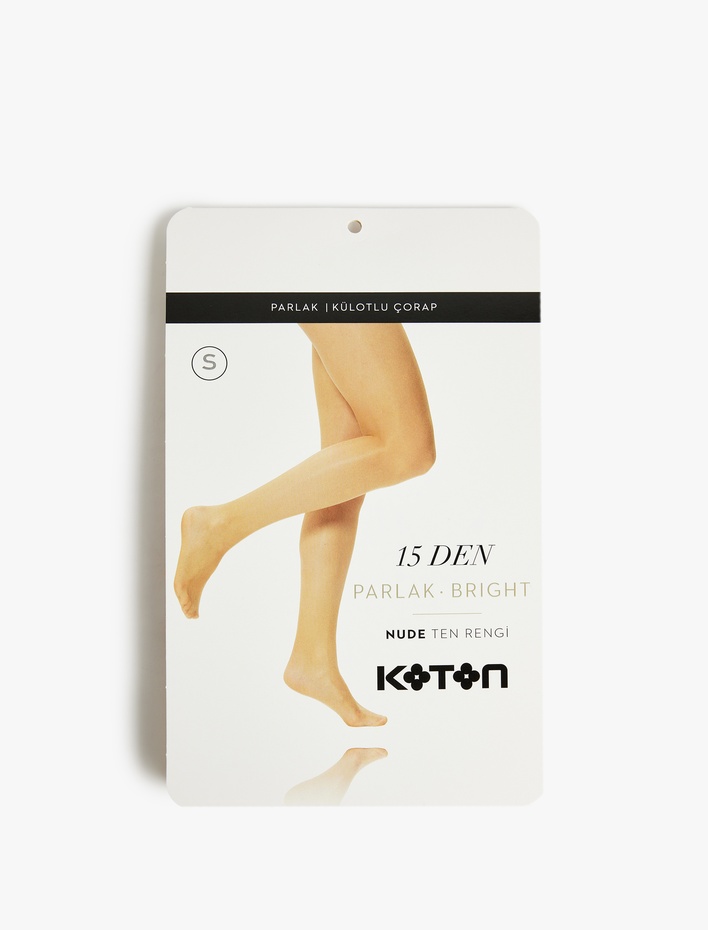 Kadın Şeffaf Parlak 15 Den Külotlu Çorap