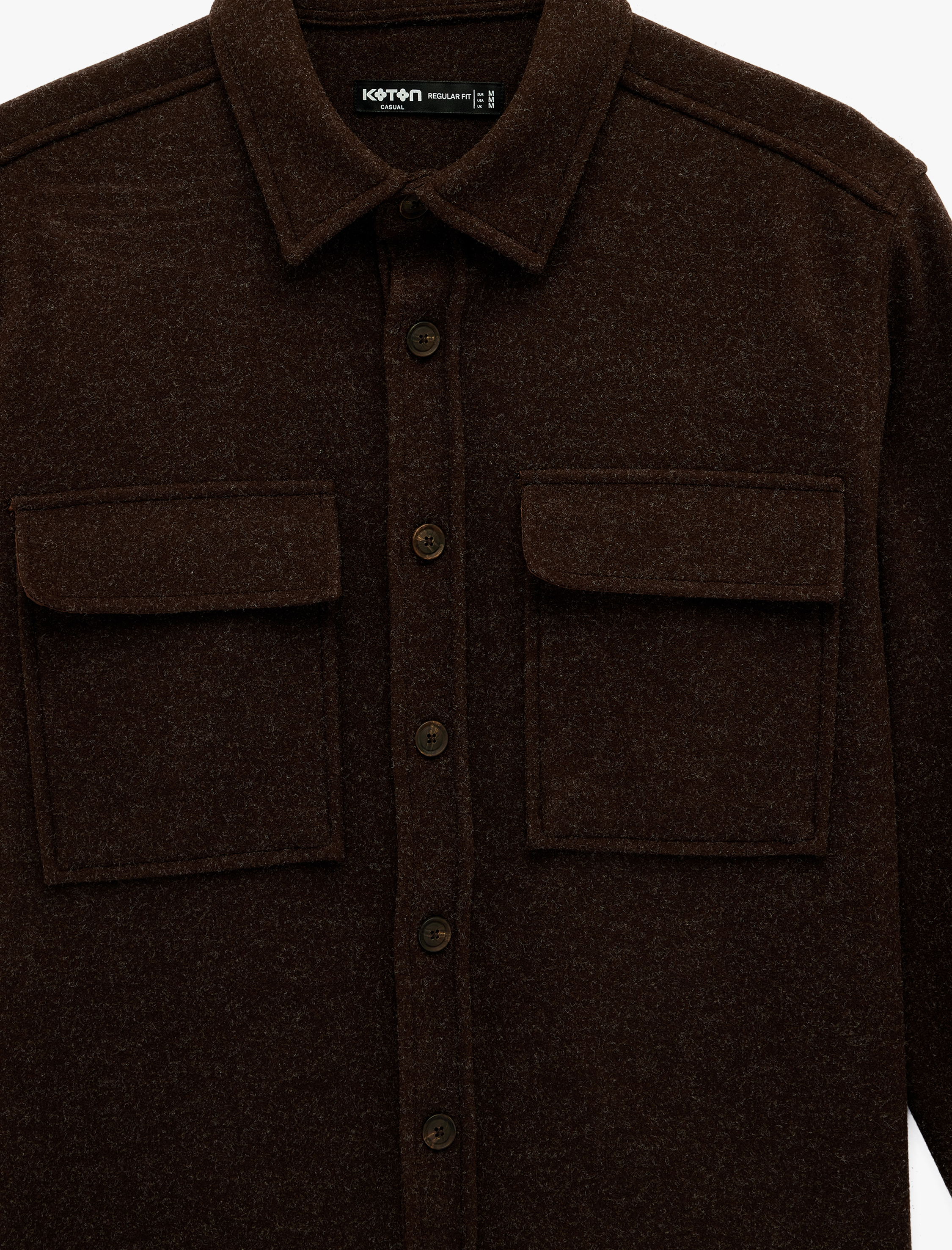   Regular Fit Cepli Klasik Yaka Uzun Kollu Gömlek