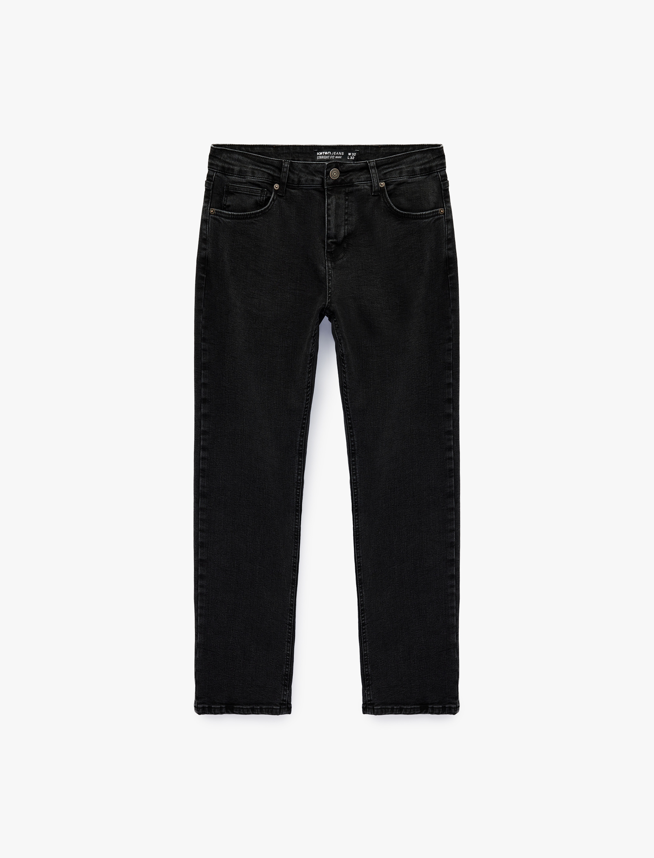  Pamuklu Normal Bel Straight Fit Jean Pantolon - Mark Jean