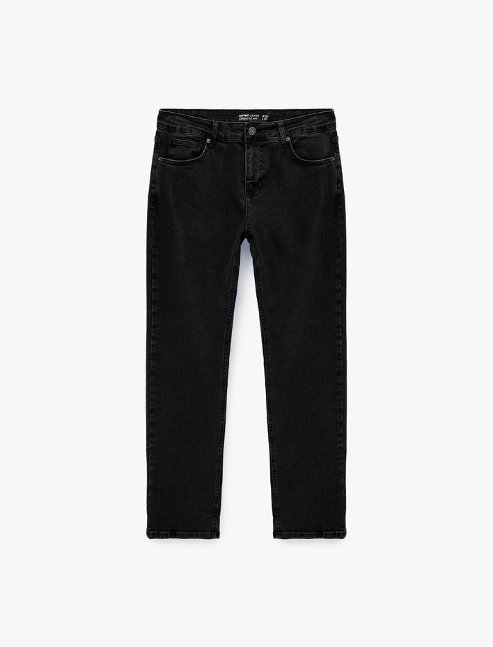  Pamuklu Normal Bel Straight Fit Jean Pantolon - Mark Jean