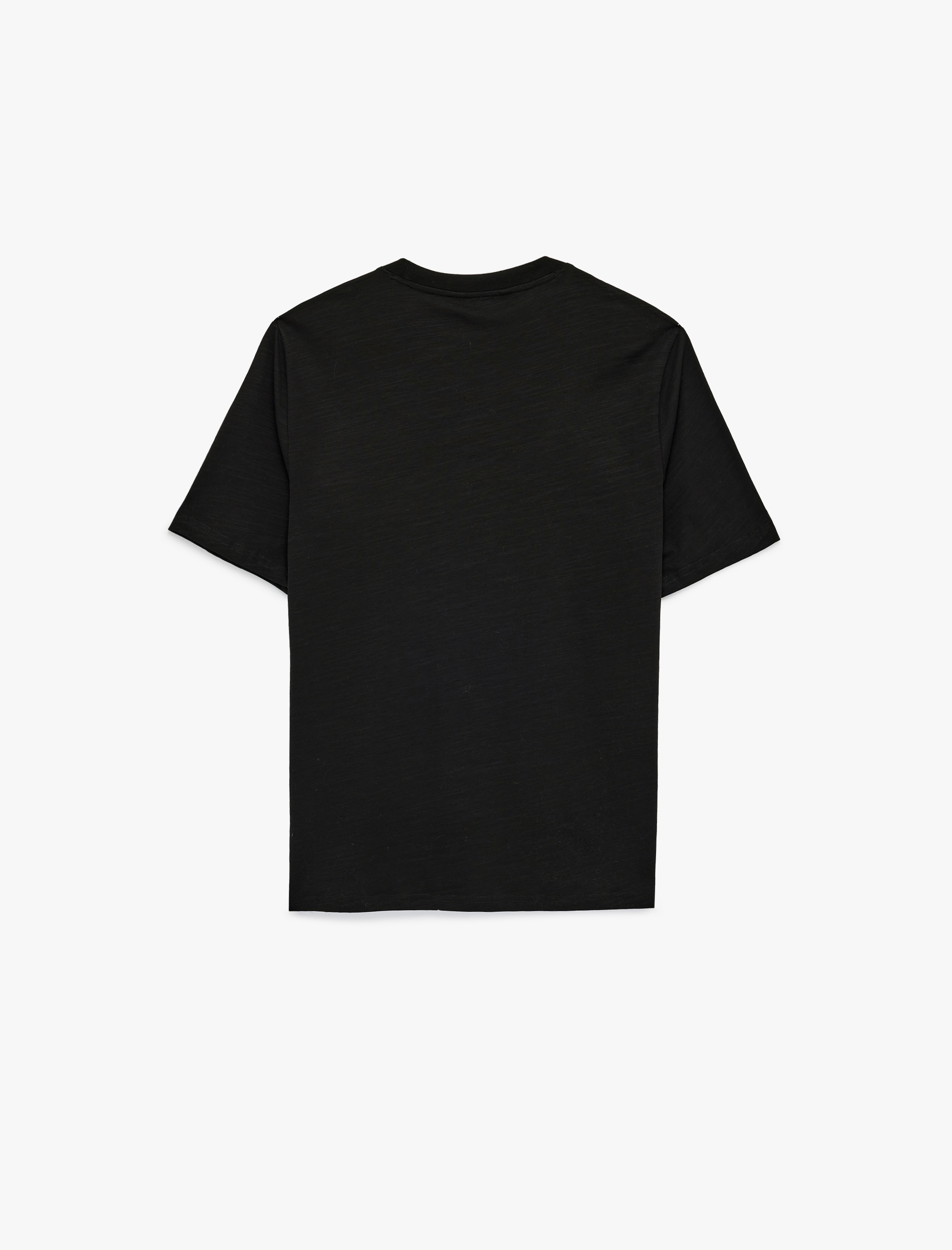   Regular Fit Kısa Kollu Pamuklu Basic Bisiklet Yaka Tişört