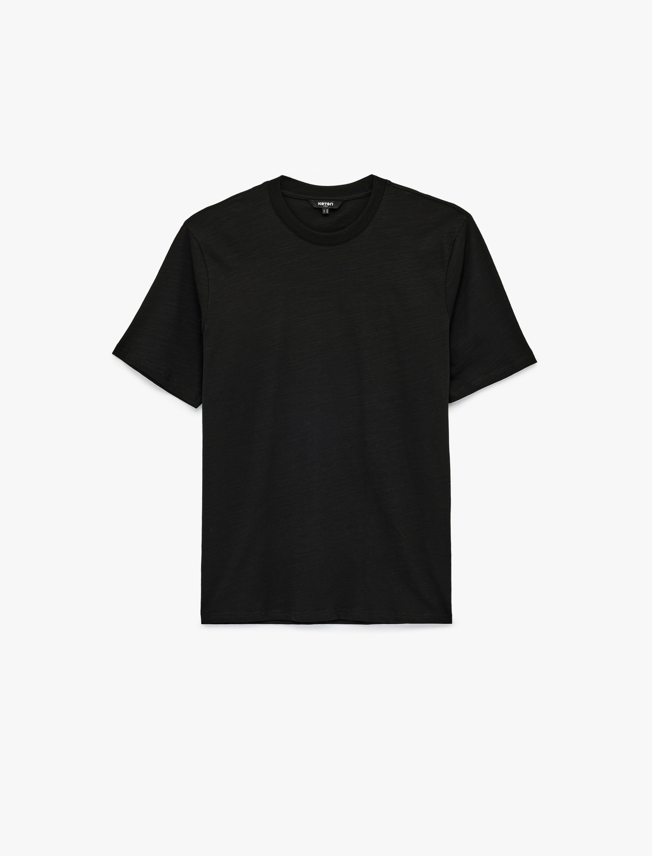   Regular Fit Kısa Kollu Pamuklu Basic Bisiklet Yaka Tişört