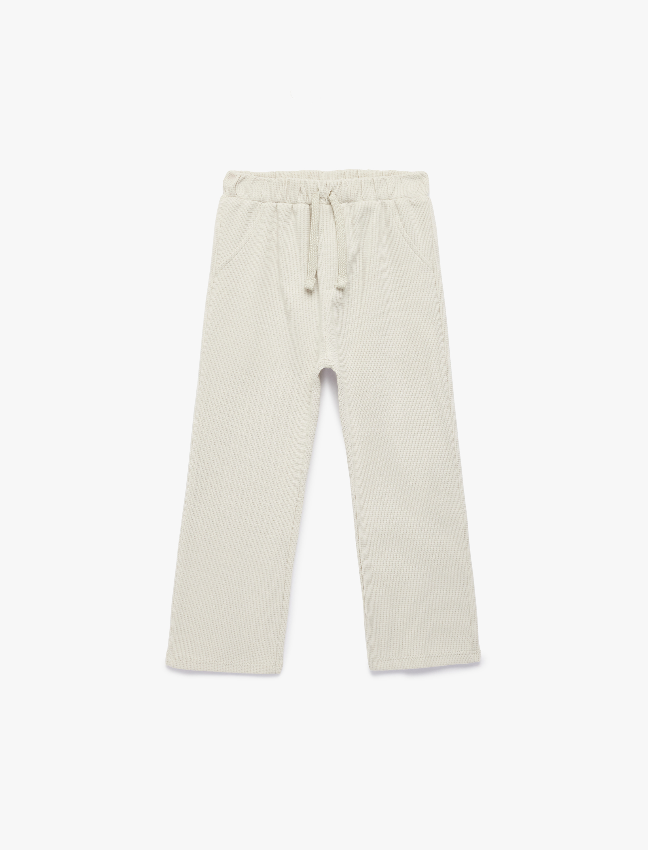  Erkek Bebek Pamuklu Beli Bağlamalı Cepli Eşofman Altı