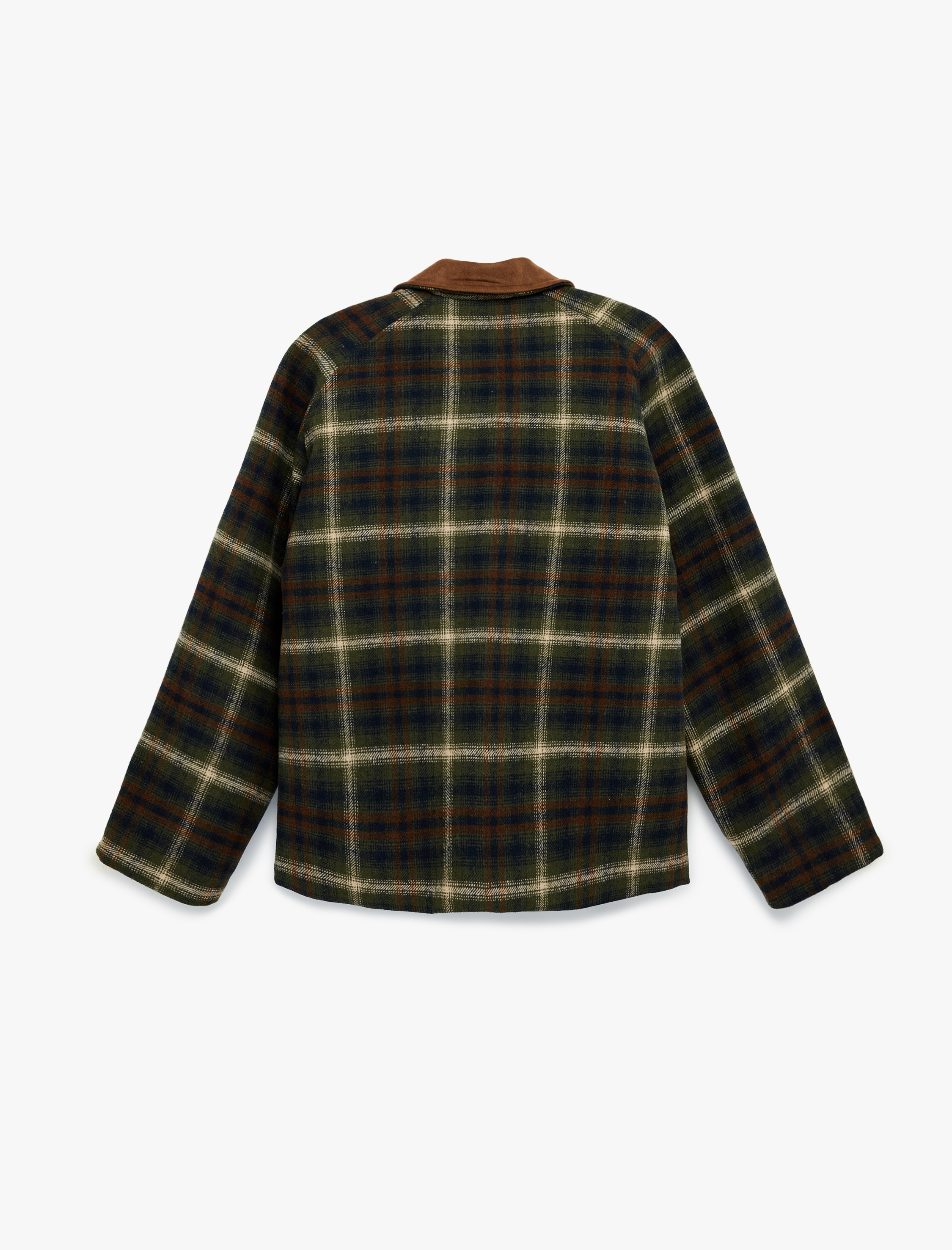   Klasik Yaka Çıtçıt Düğmeli Cep Detaylı Ekoseli Oversize Mont