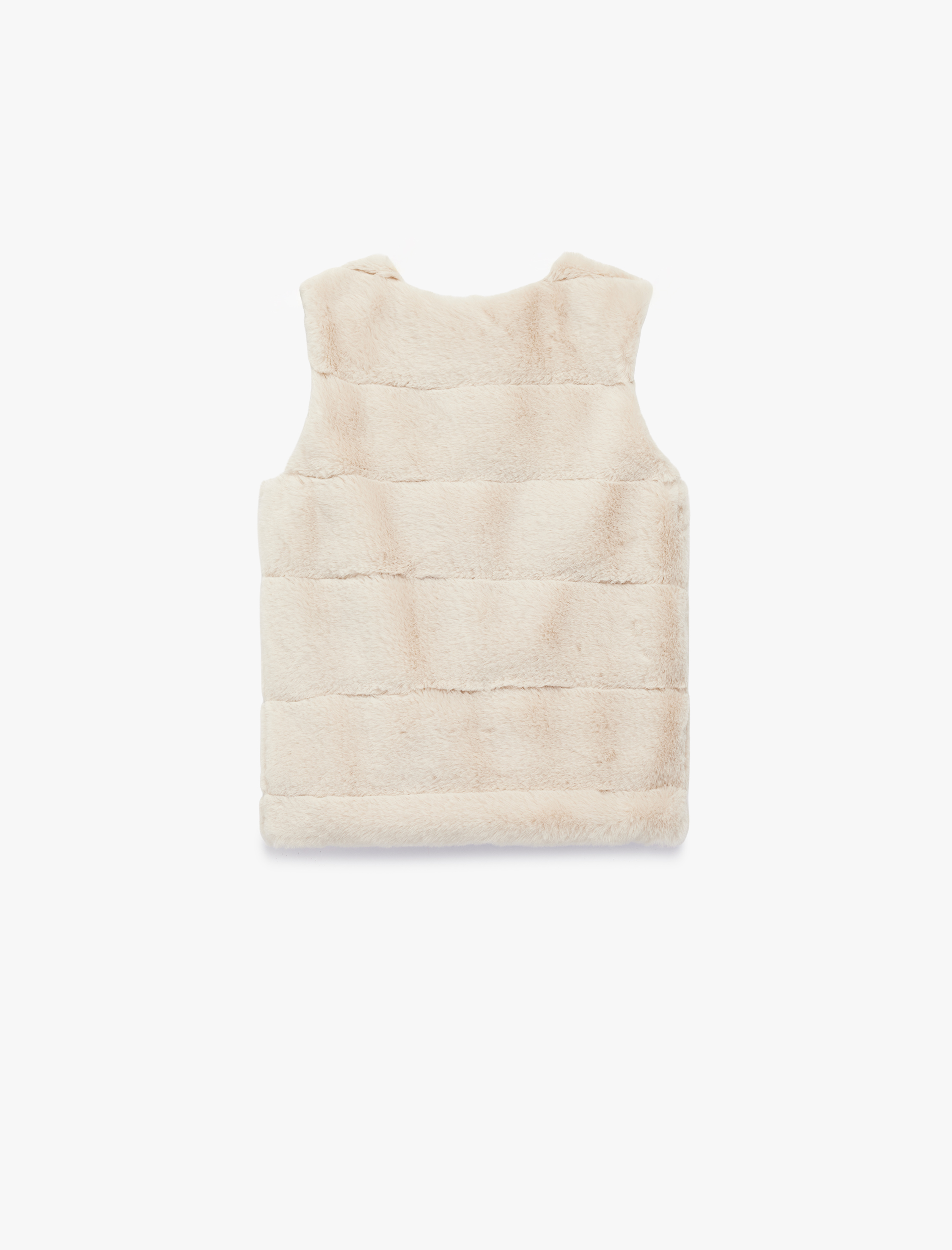  Kız Çocuk Kolsuz Bisiklet Yaka Peluş Yelek