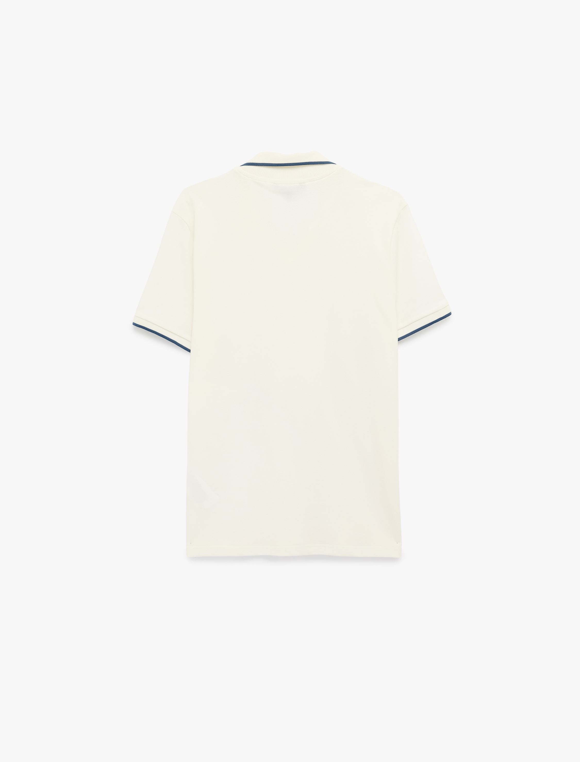   Pamuklu Kısa Kollu Pike Kumaş Çizgi Detaylı Slim Fit Polo Yaka Tişört