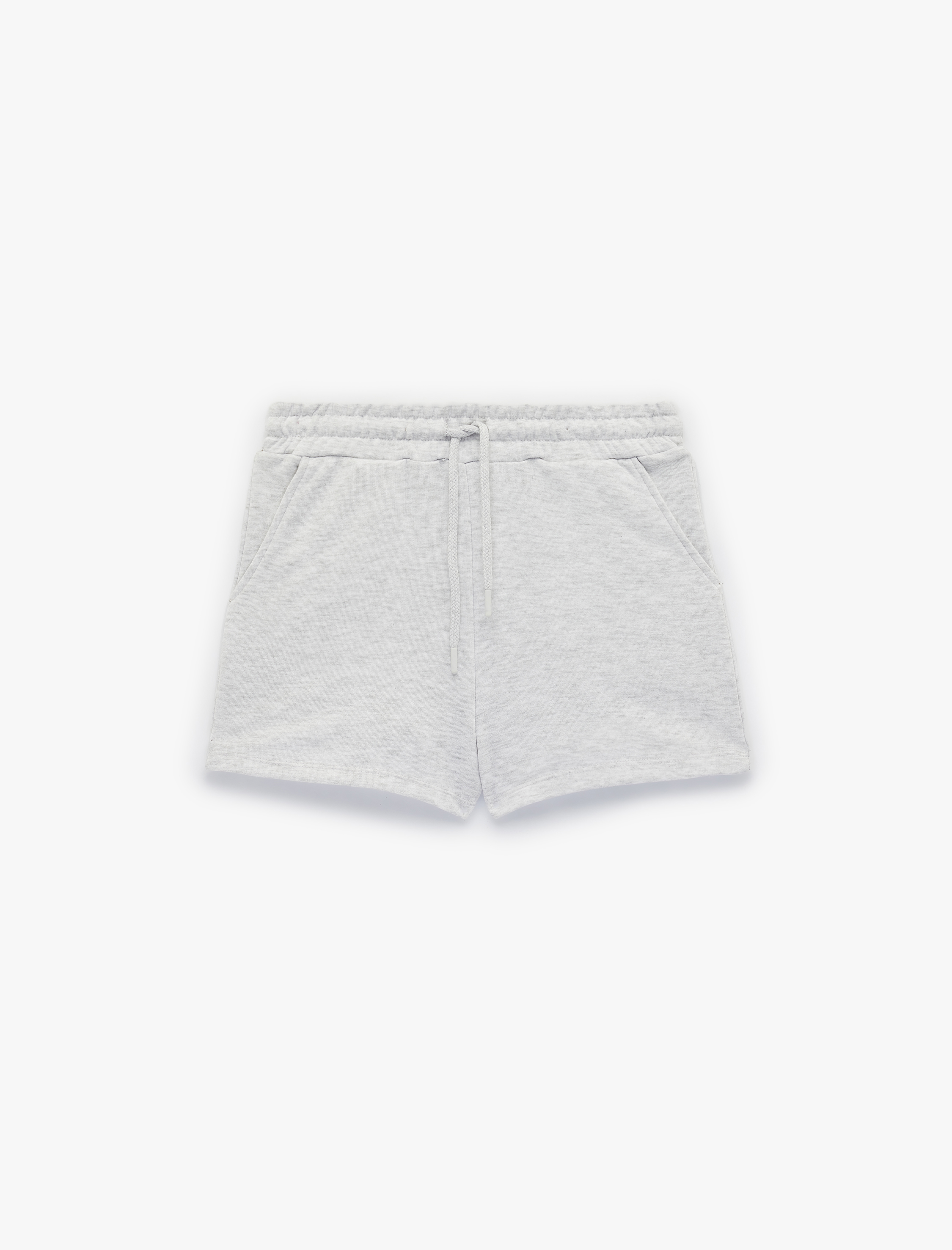   Pamuklu Cepli Beli Bağcıklı Mini Şort