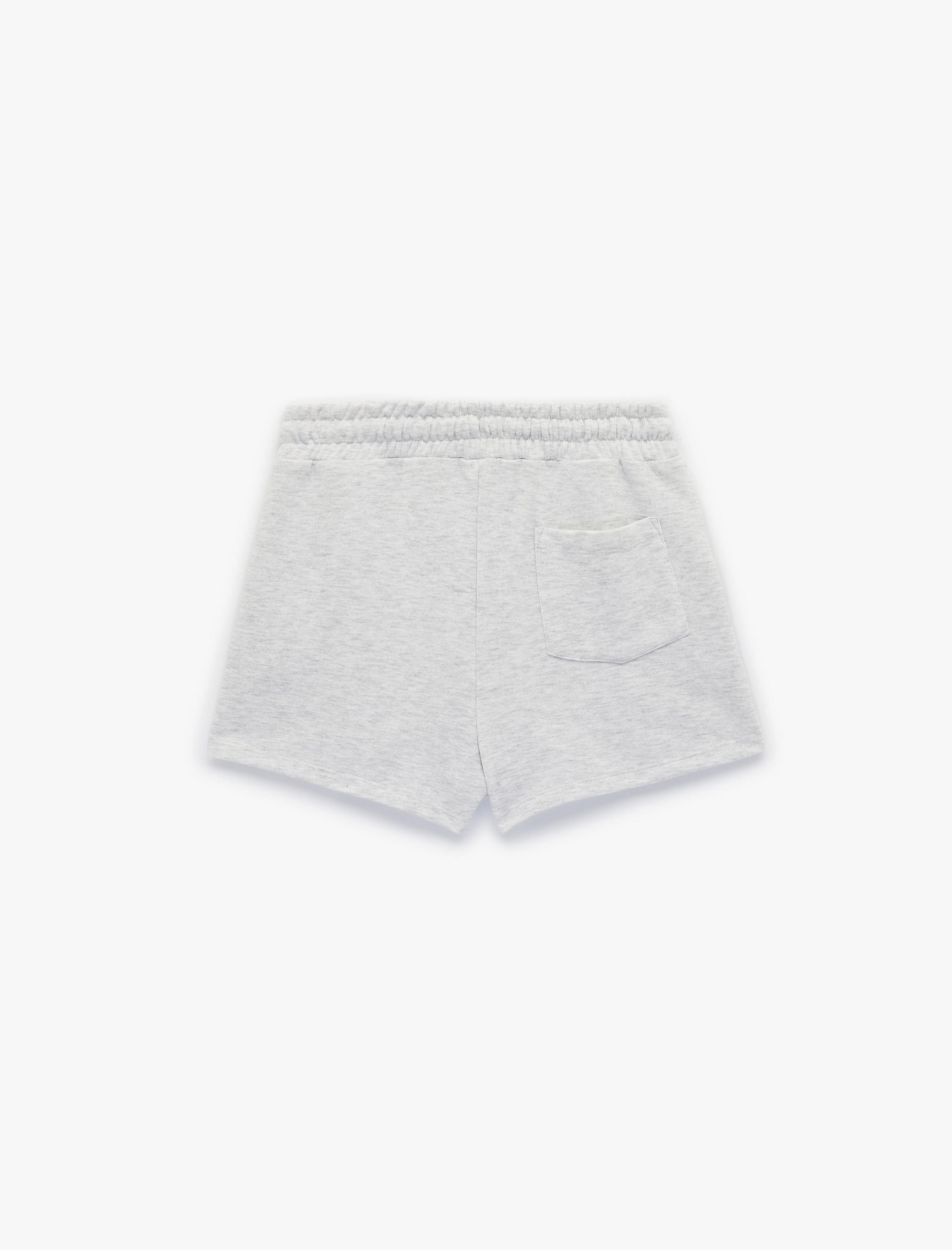   Pamuklu Cepli Beli Bağcıklı Mini Şort