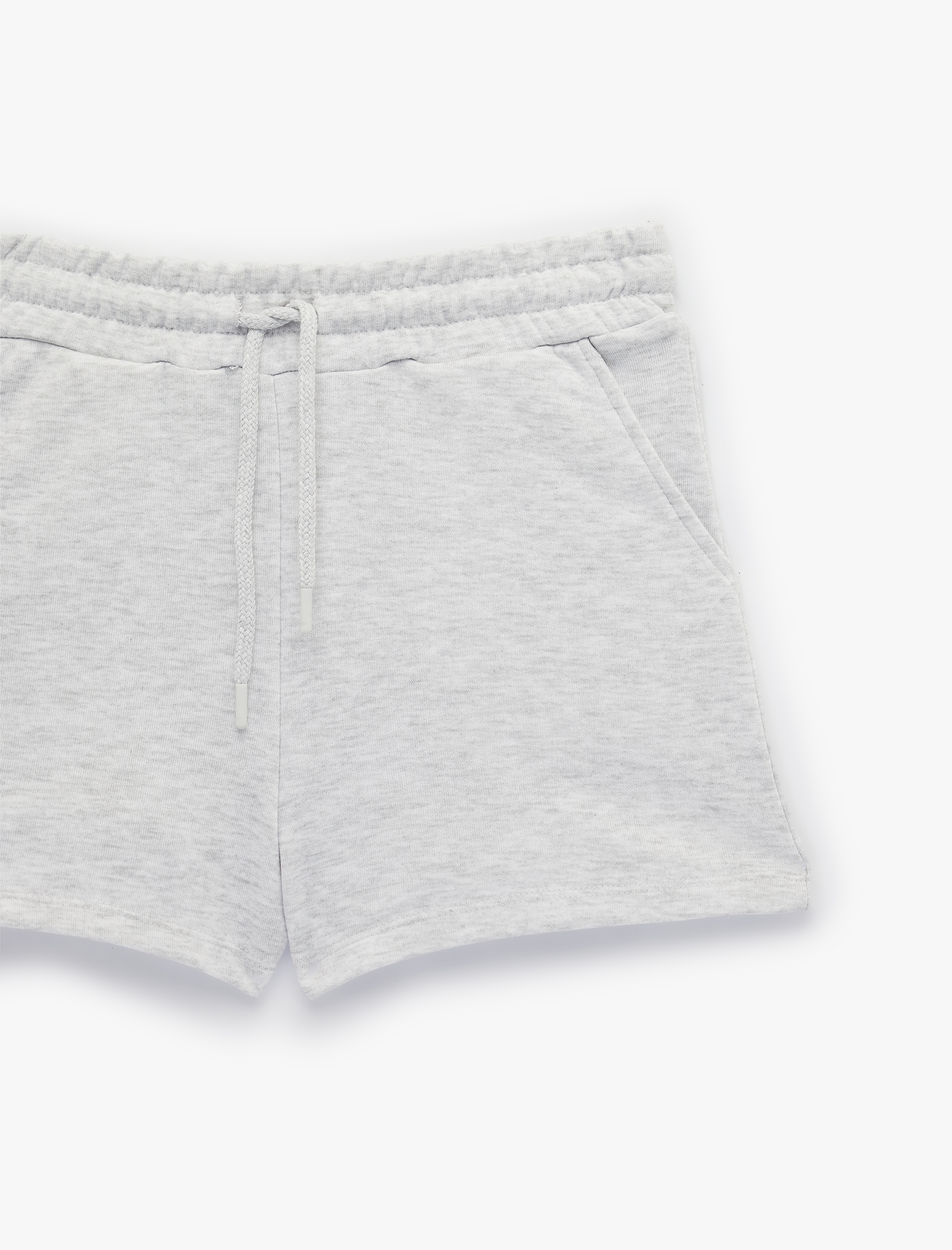   Pamuklu Cepli Beli Bağcıklı Mini Şort