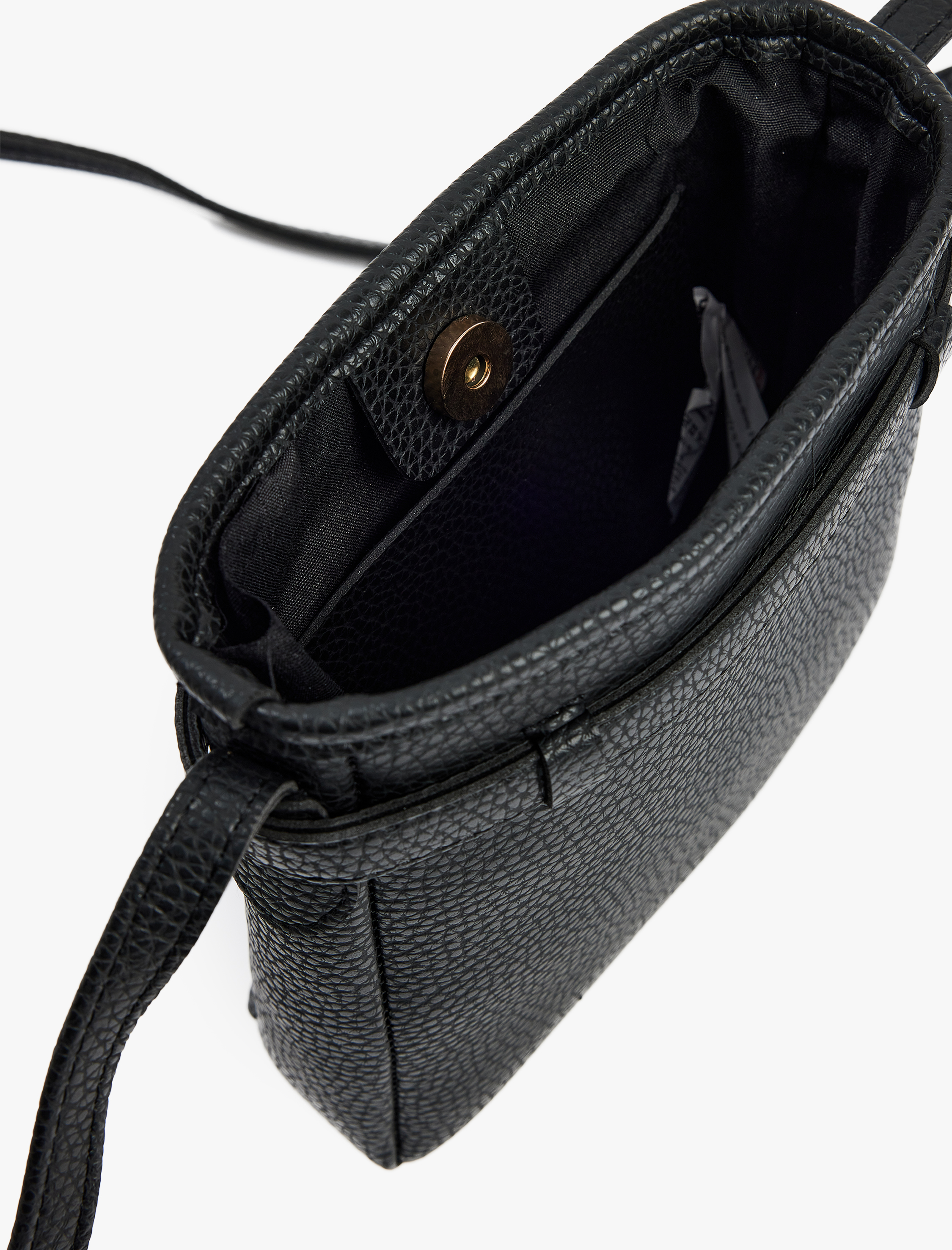  Kadın Metal Tokalı Askılı Deri Görünümlü Çapraz Çanta