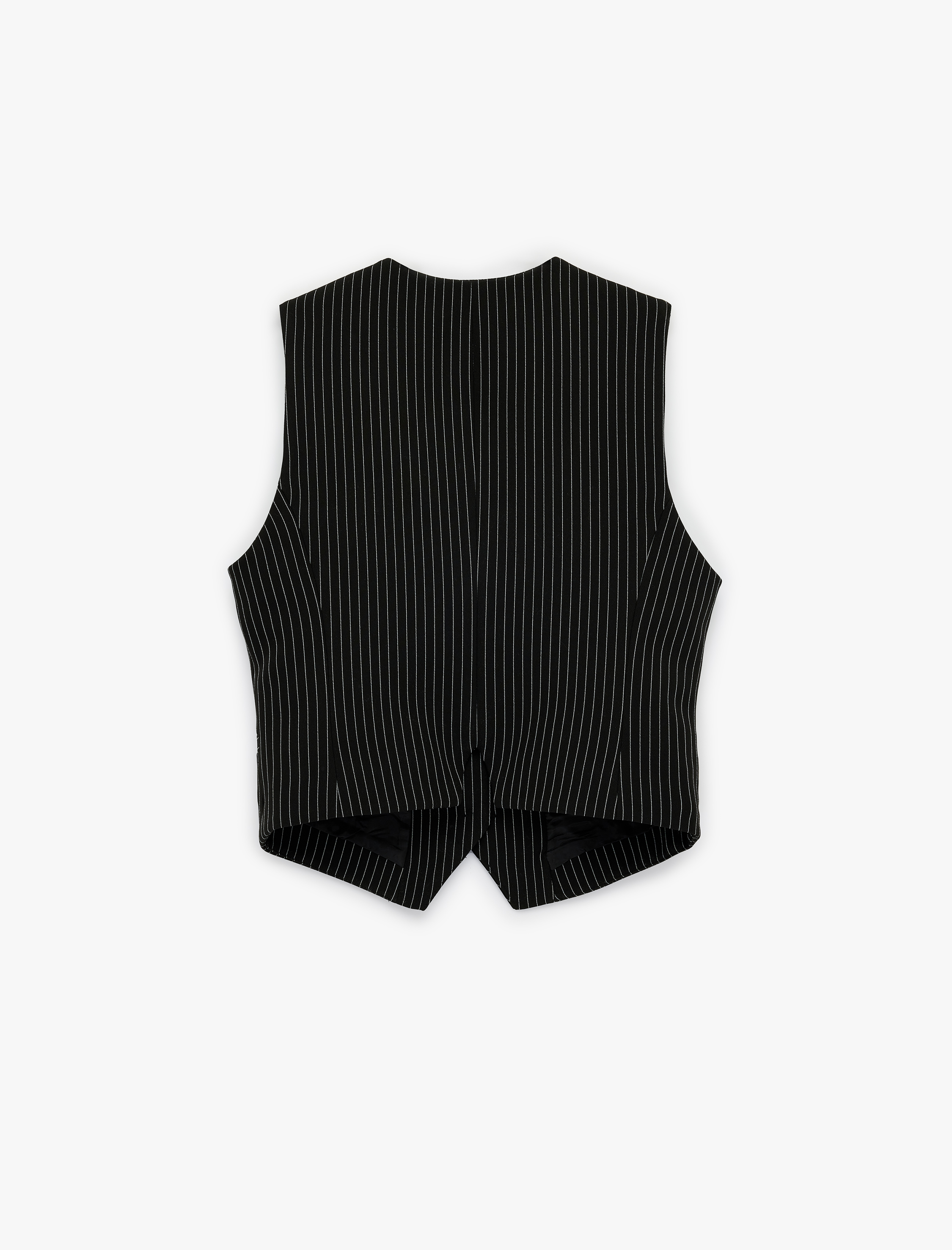   Regular Fit V Yaka Düğmeli Kolsuz Yelek