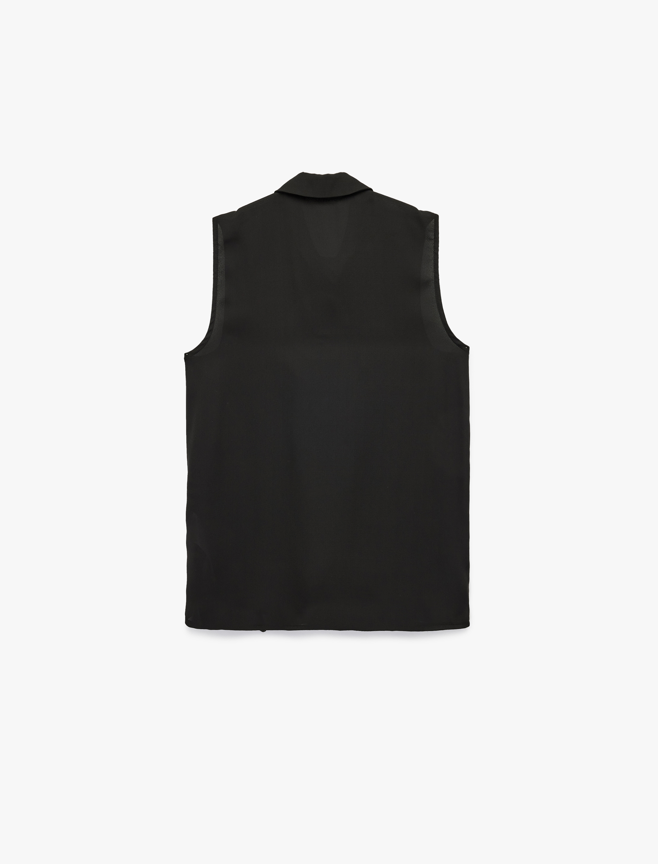   Kolsuz Fular Yaka Volanlı Bluz