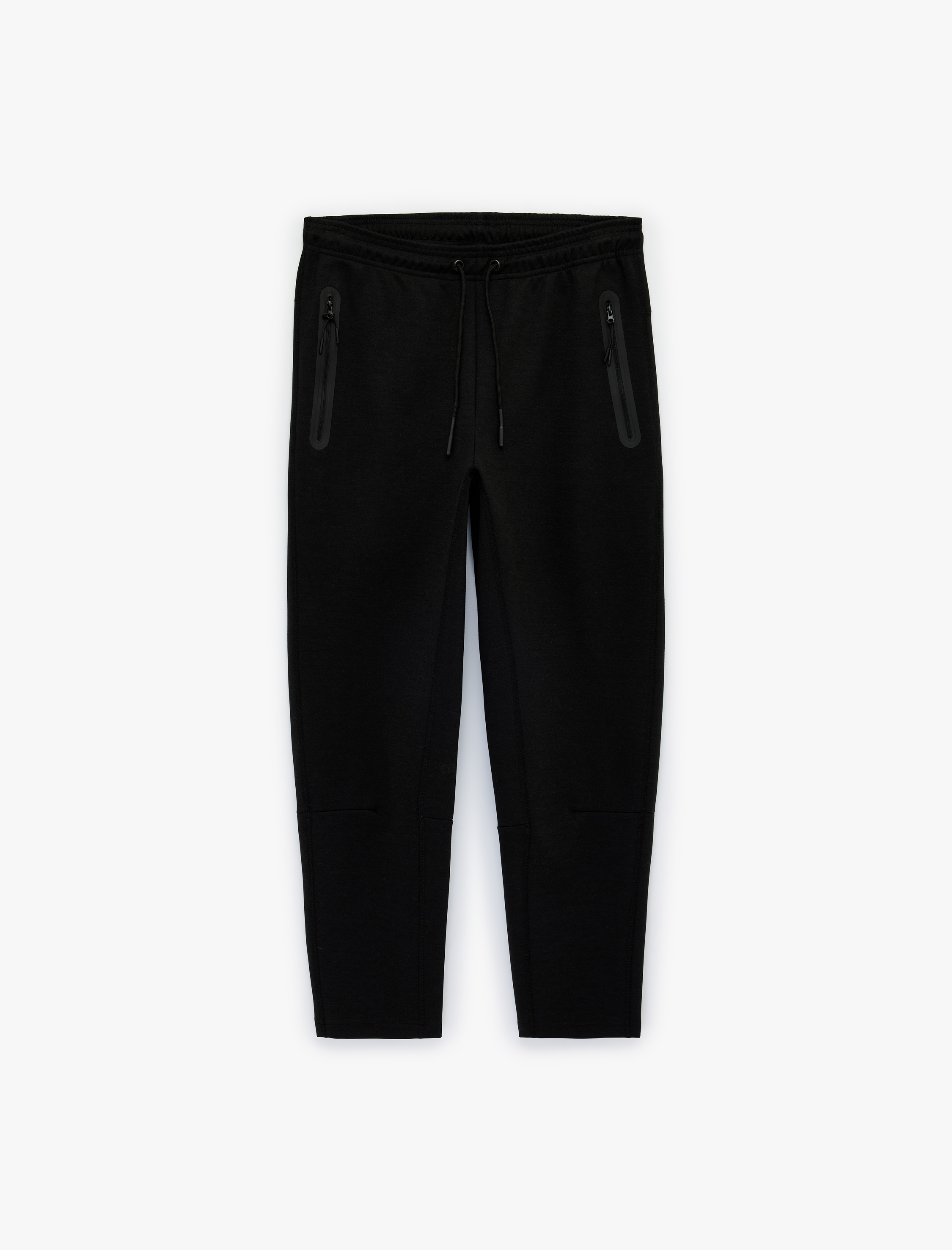   Cepli Beli Bağcıklı Tapered Fit Spor Eşofman Altı