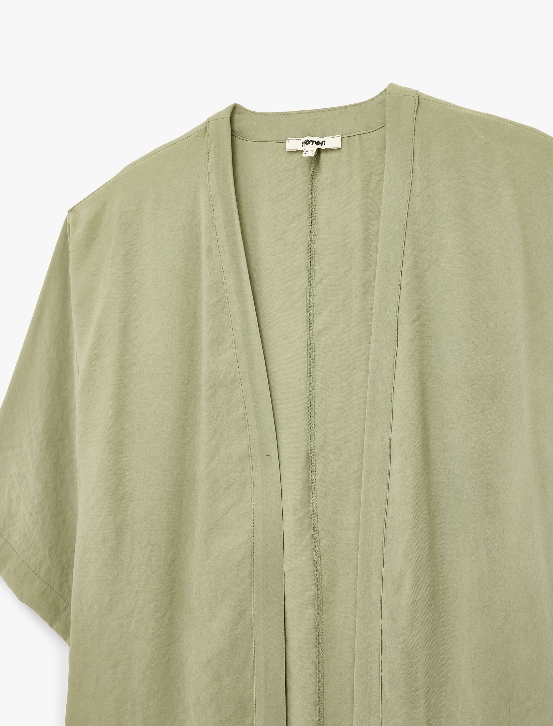   Kısa Geniş Kollu Viskon Kimono