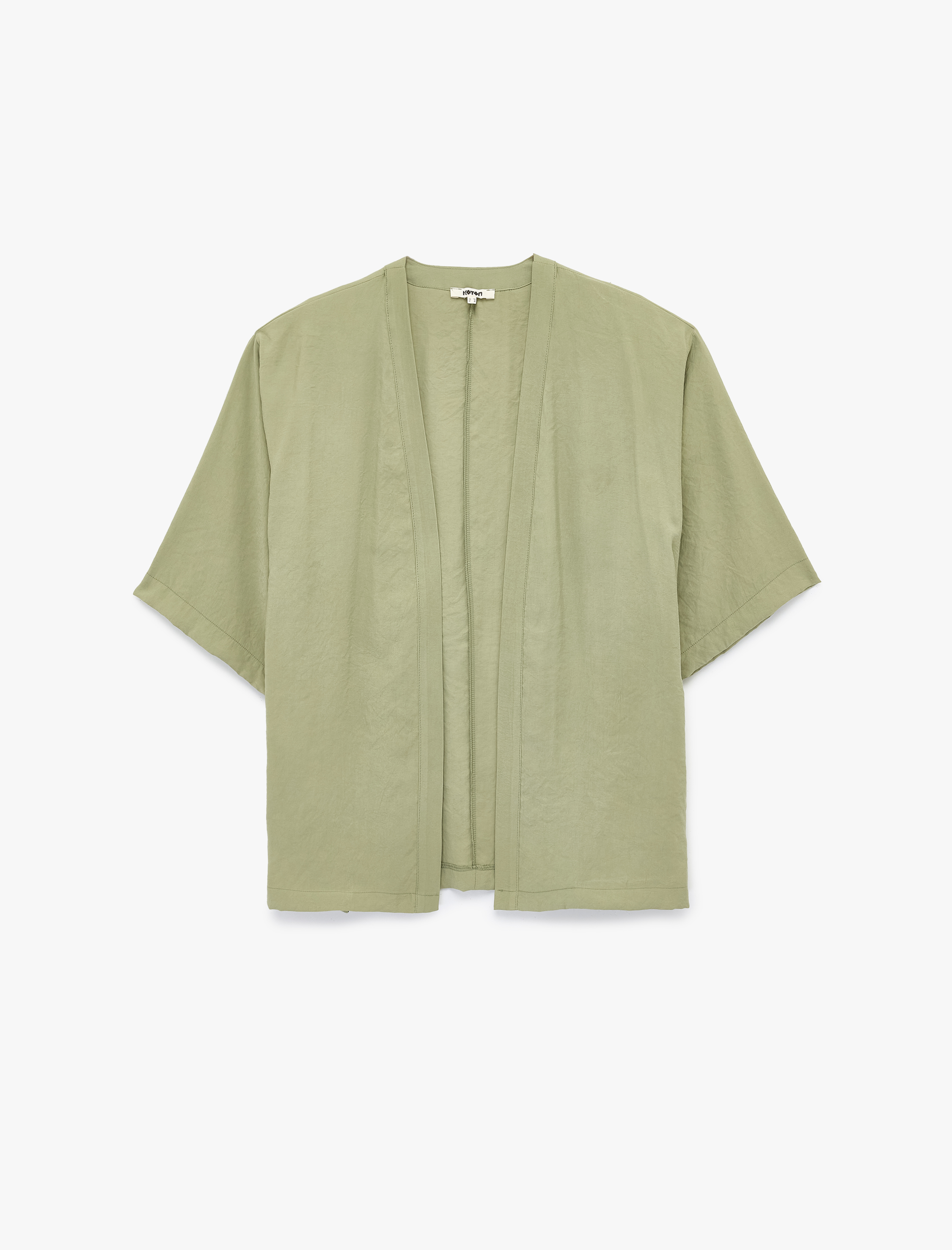   Kısa Geniş Kollu Viskon Kimono