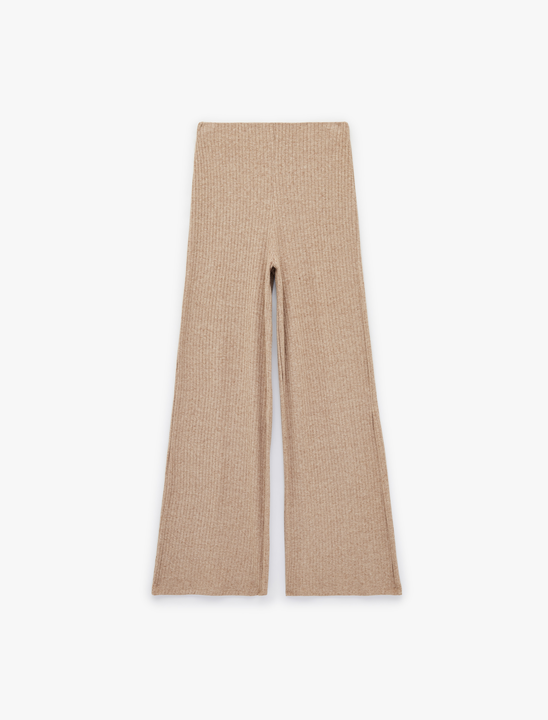   Yüksek Bel Ribanalı Geniş Paça Eşofman Altı