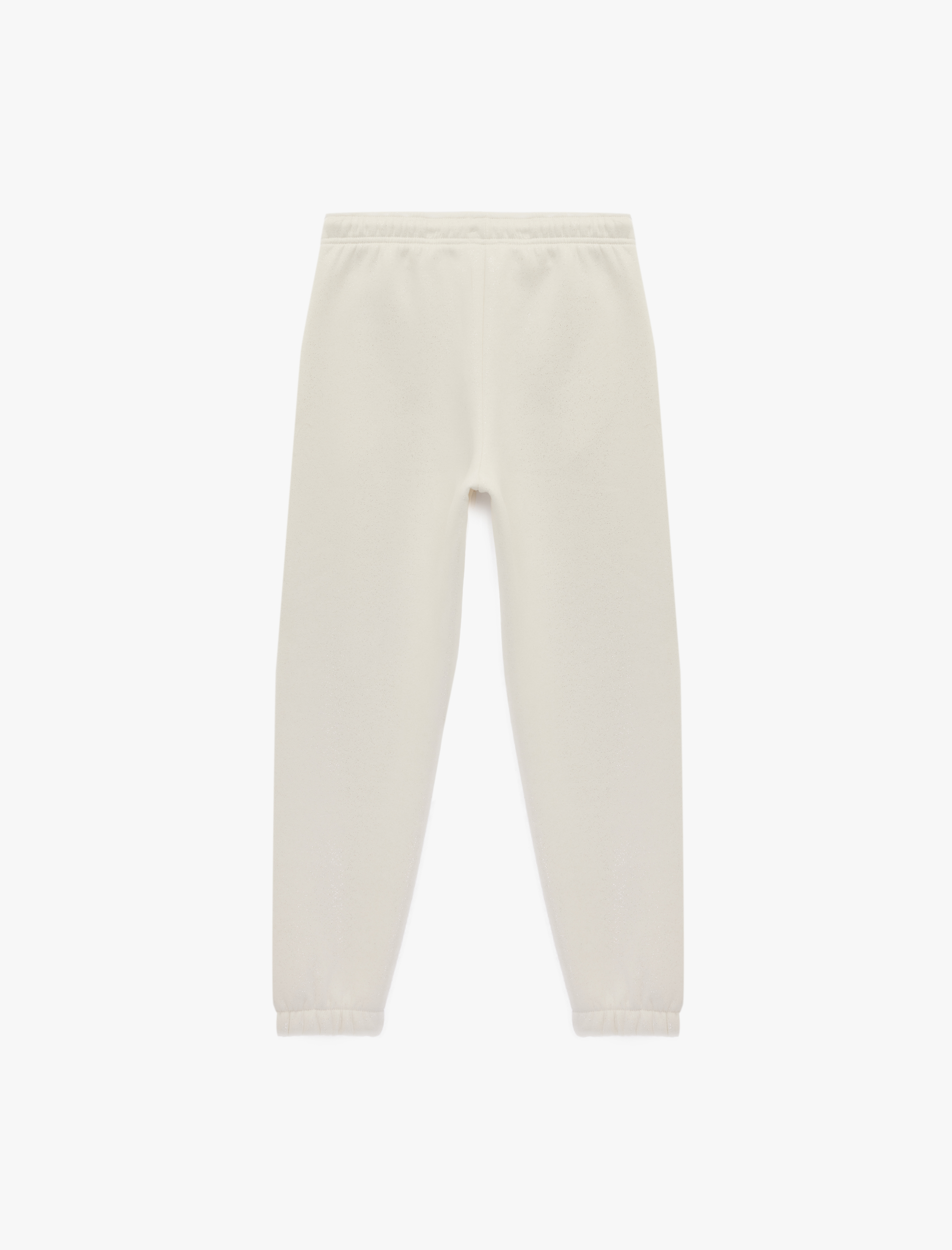   Simli Rahat Kalıp Baskılı Beli Bağcıklı Cepli Jogger Eşofman Altı