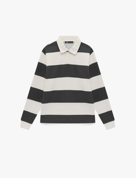 Uzun Kollu Şardonlu Oversize Sweatshirt