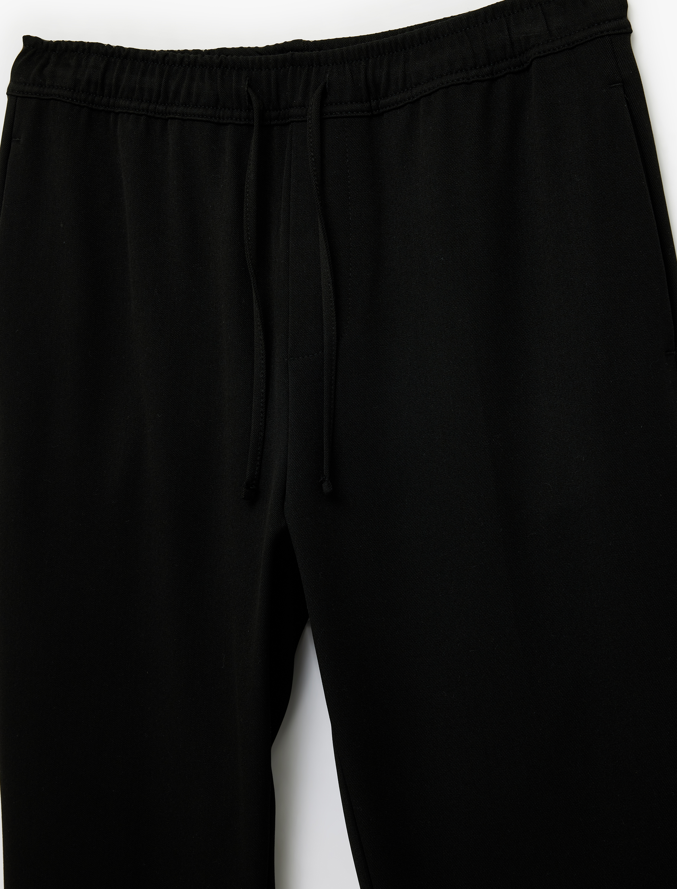   Regular Fit Cepli Beli Bağcıklı Kumaş Pantolon