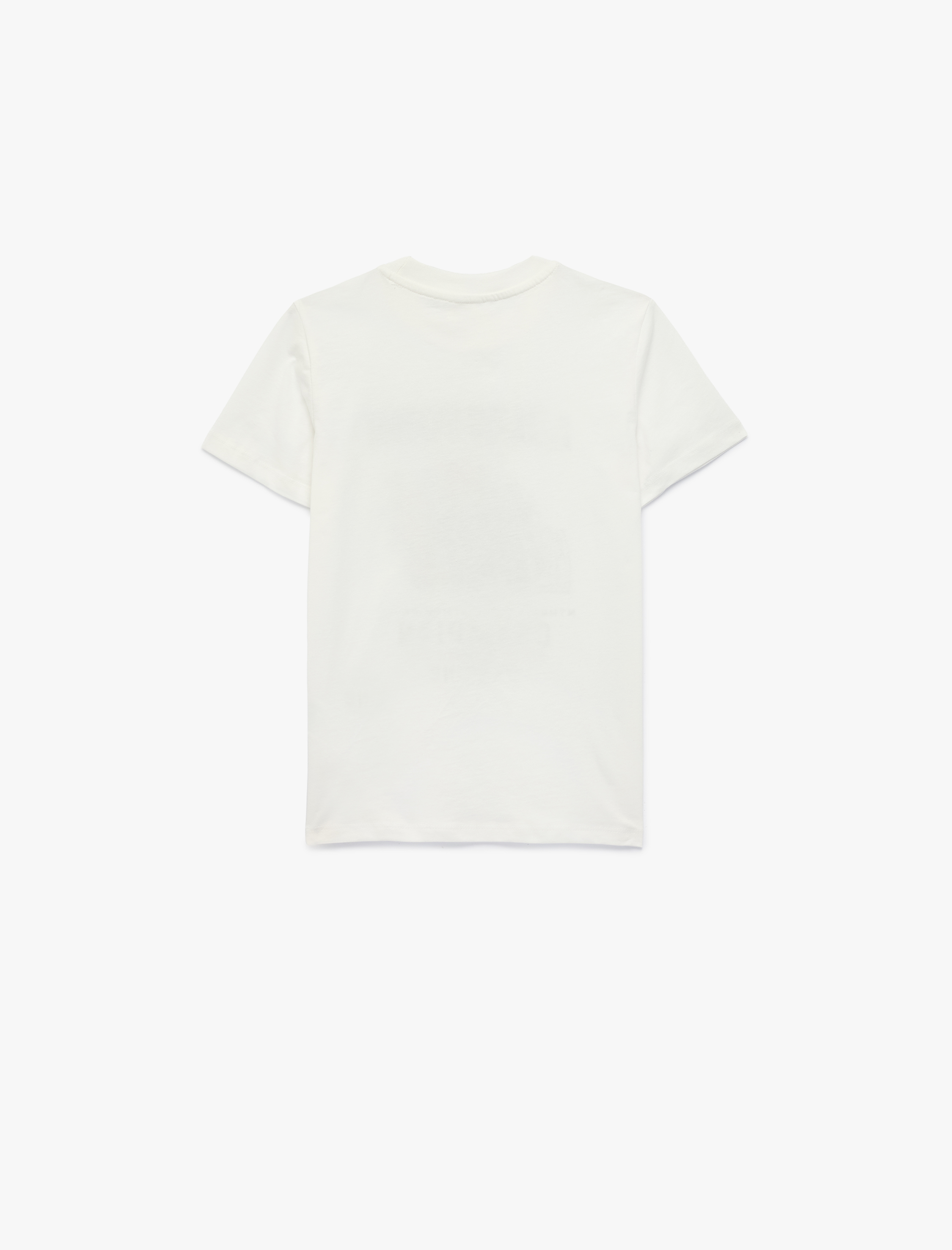  Erkek Çocuk Baskılı Kısa Kollu Bisiklet Yaka Pamuklu Tişört