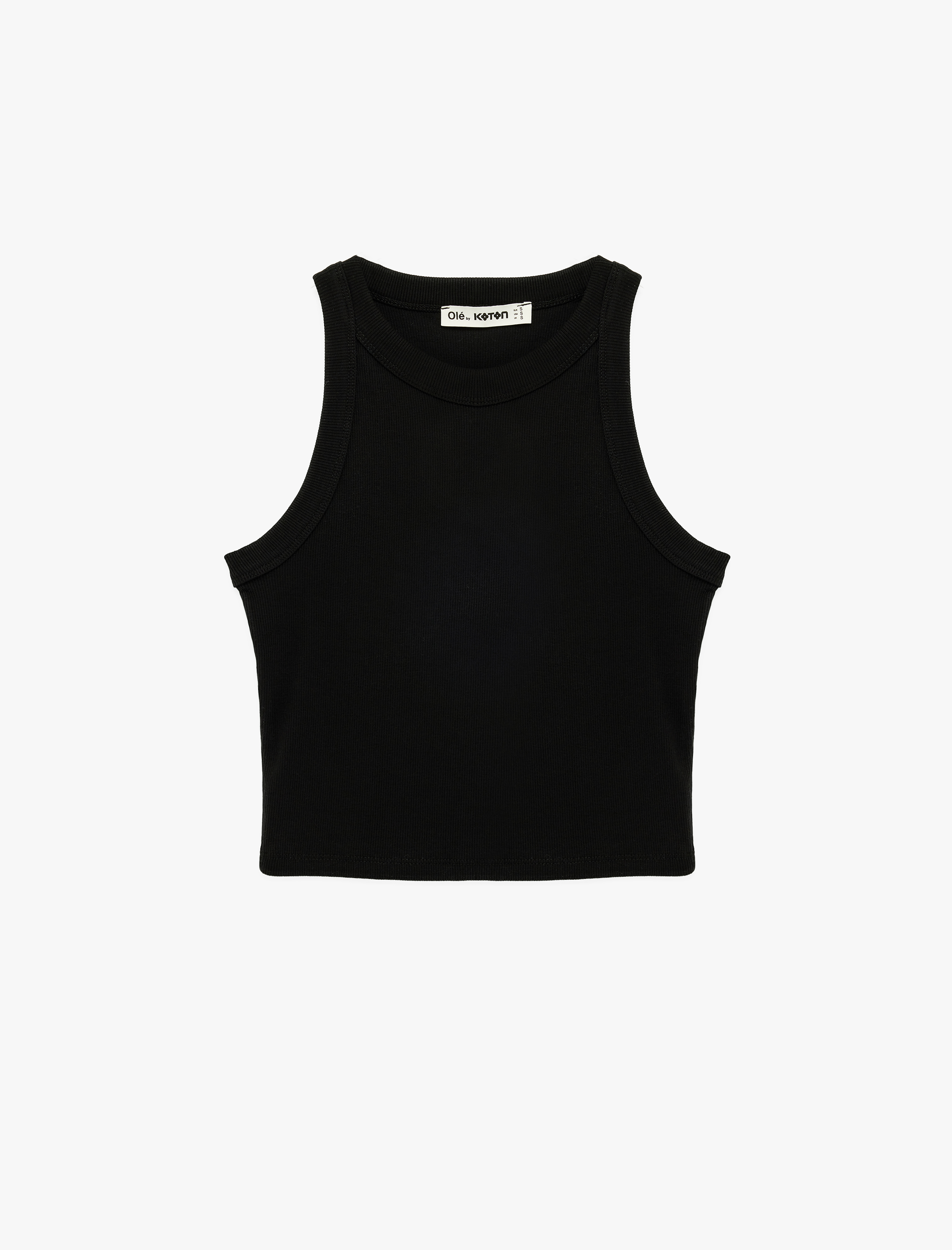   Slim Fit Kolsuz Halter Yaka Bluz