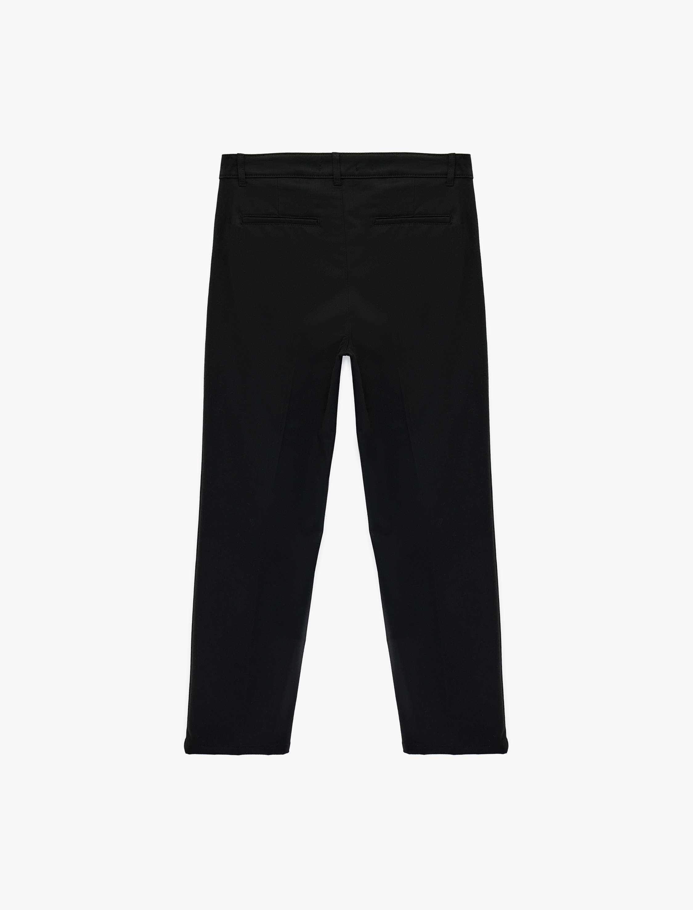   Rahat Kalıp Cepli Viskon Karışımlı Pileli Kumaş Pantolon