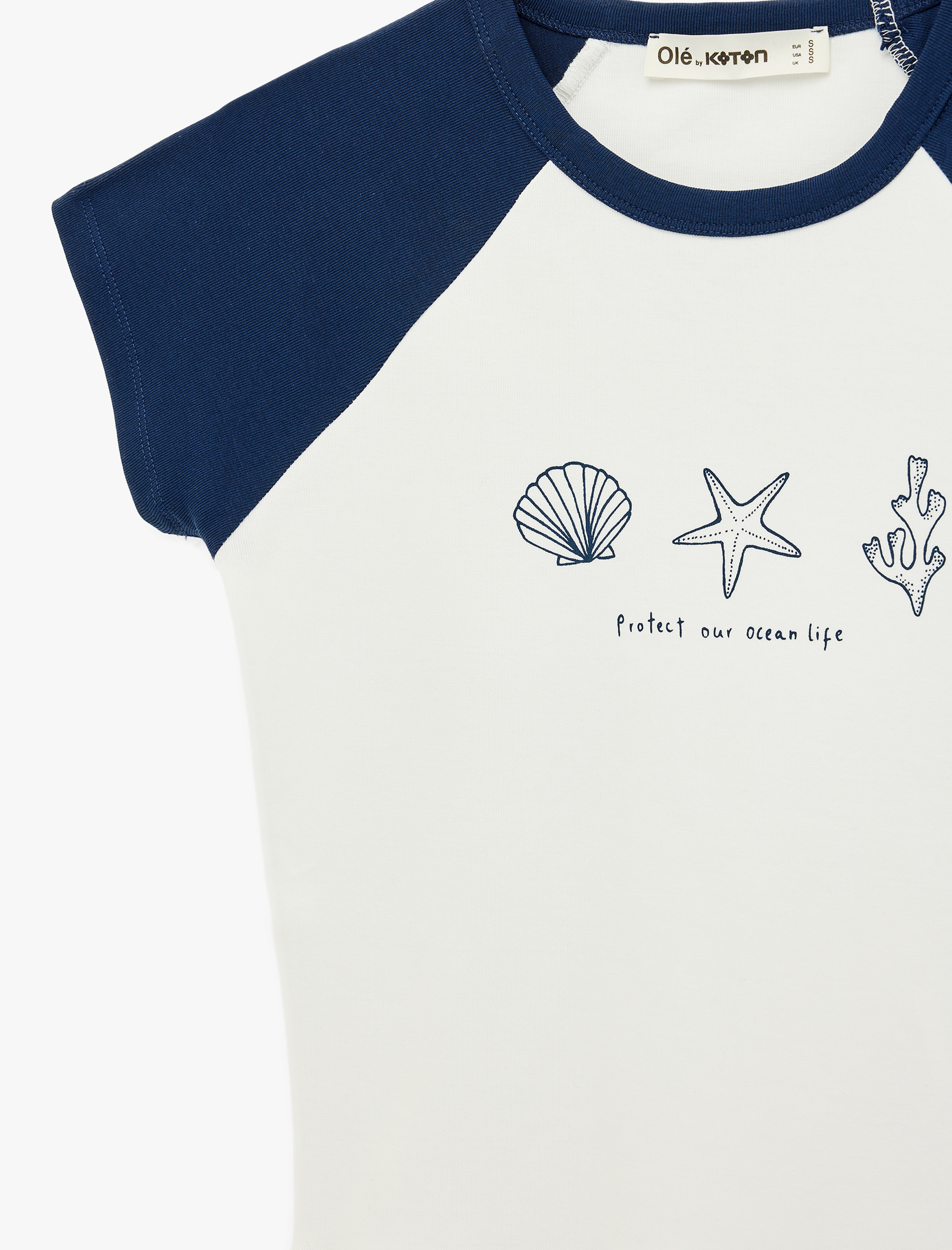   Kısa Kollu Bisiklet Yaka Pamuklu Slim Fit Baskılı Tişört