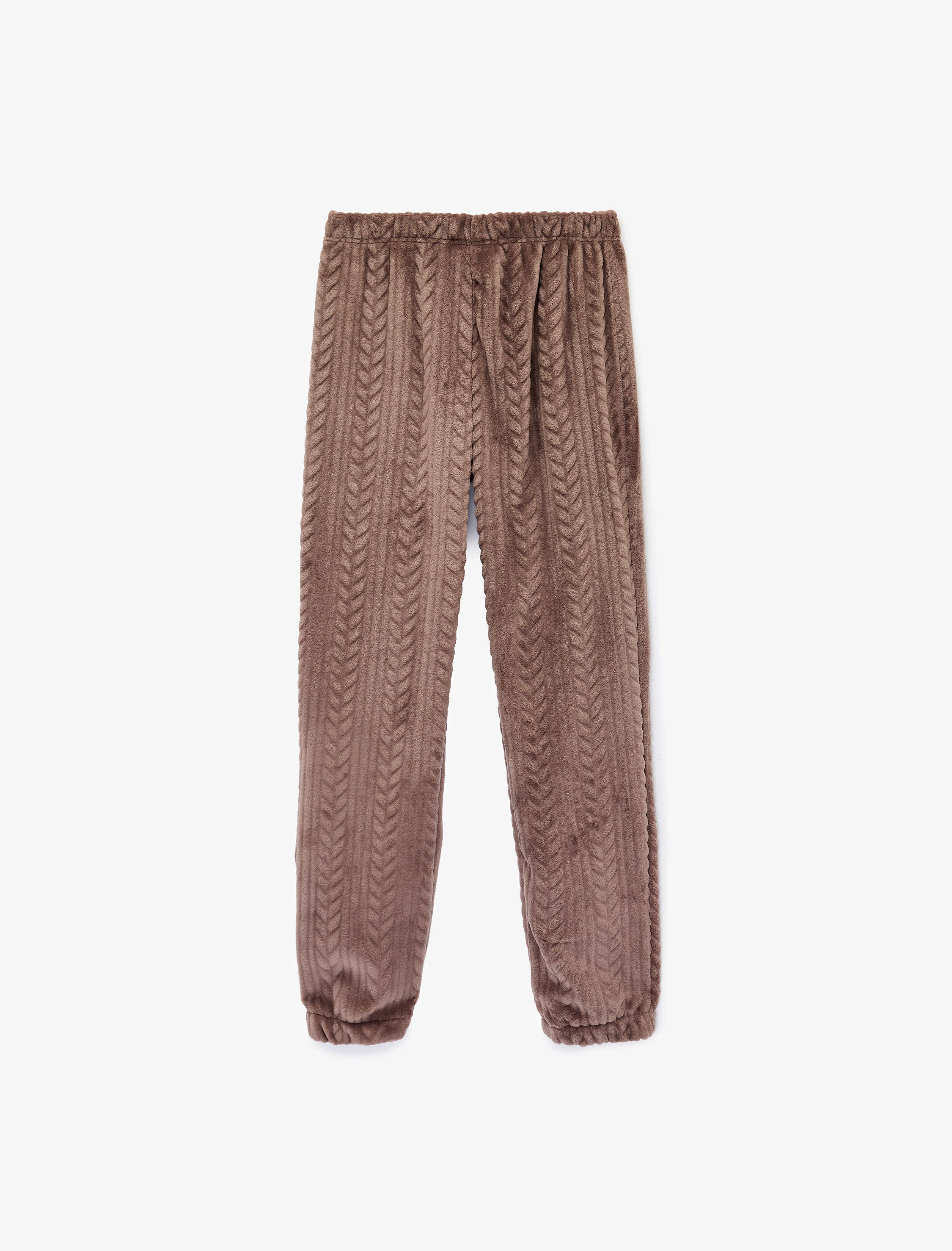   Beli Lastikli Rahat Kesim Dokulu Pijama Altı